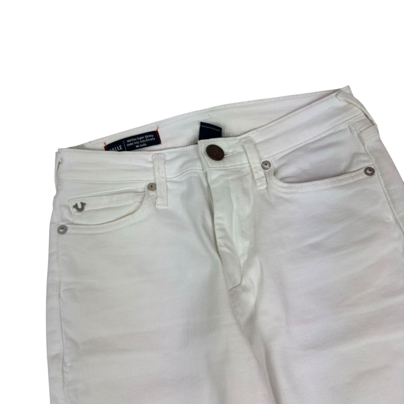 True Religion True Religion Halle Women's Mid-Rise Super Skinny Jeans 27 Size 27" / US 4 / IT 40 - 5 Thumbnail