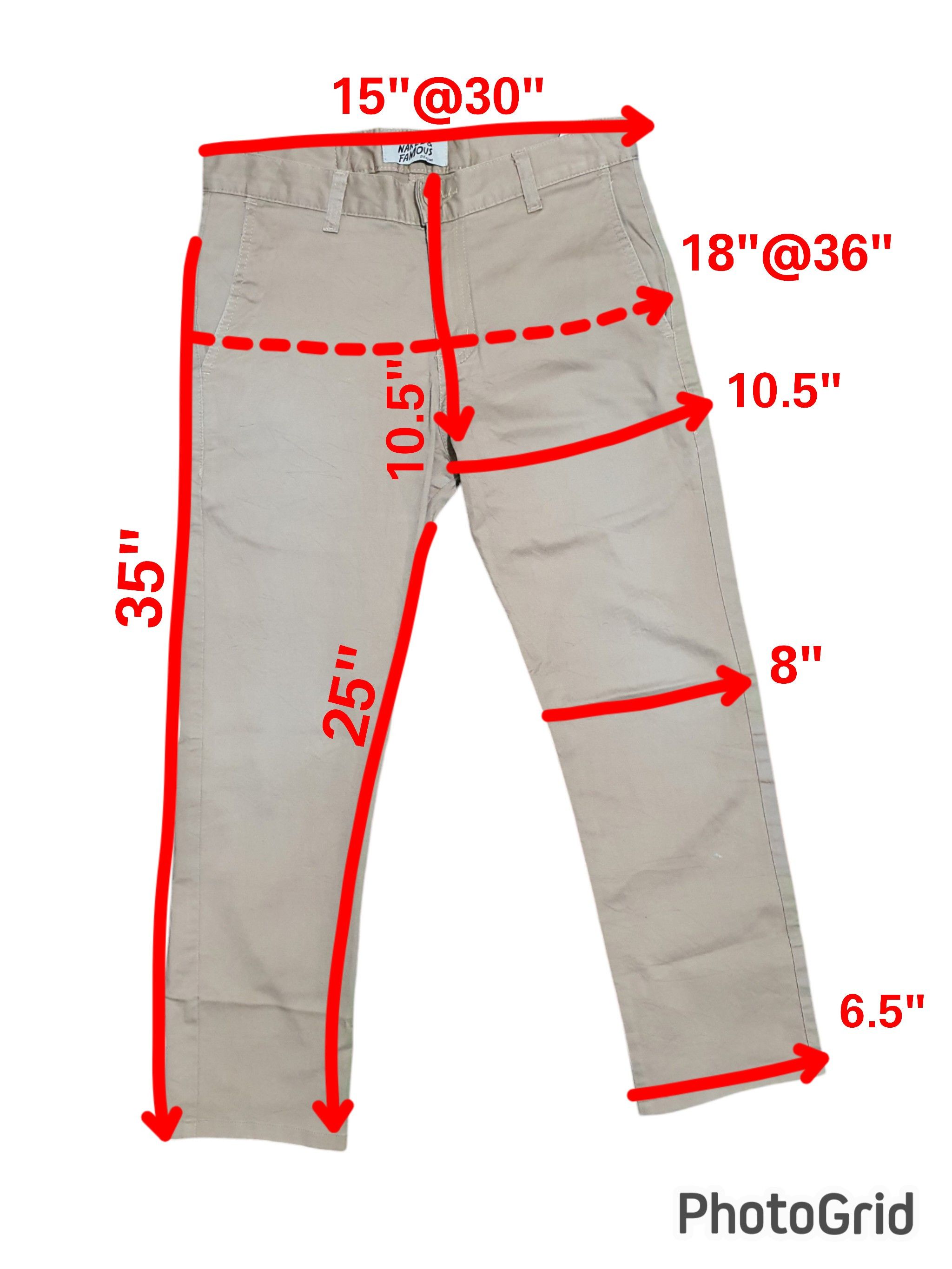 Naked & Famous NAKED & FAMOUS 30”/35” BEIGE ANKLE PANTS Size US 30 / EU 46 - 10 Thumbnail