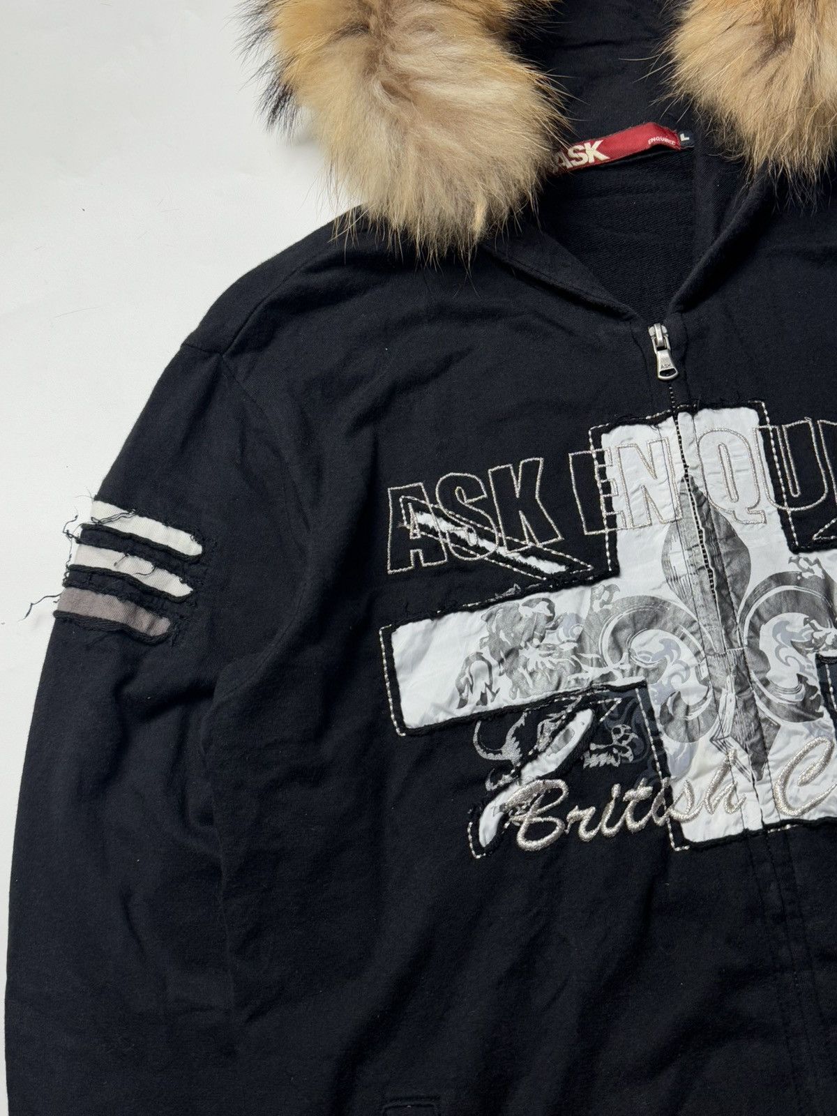 If Six Was Nine Fur Hoodie England Ask Enquired Lgb Styled Size US L / EU 52-54 / 3 - 4 Thumbnail