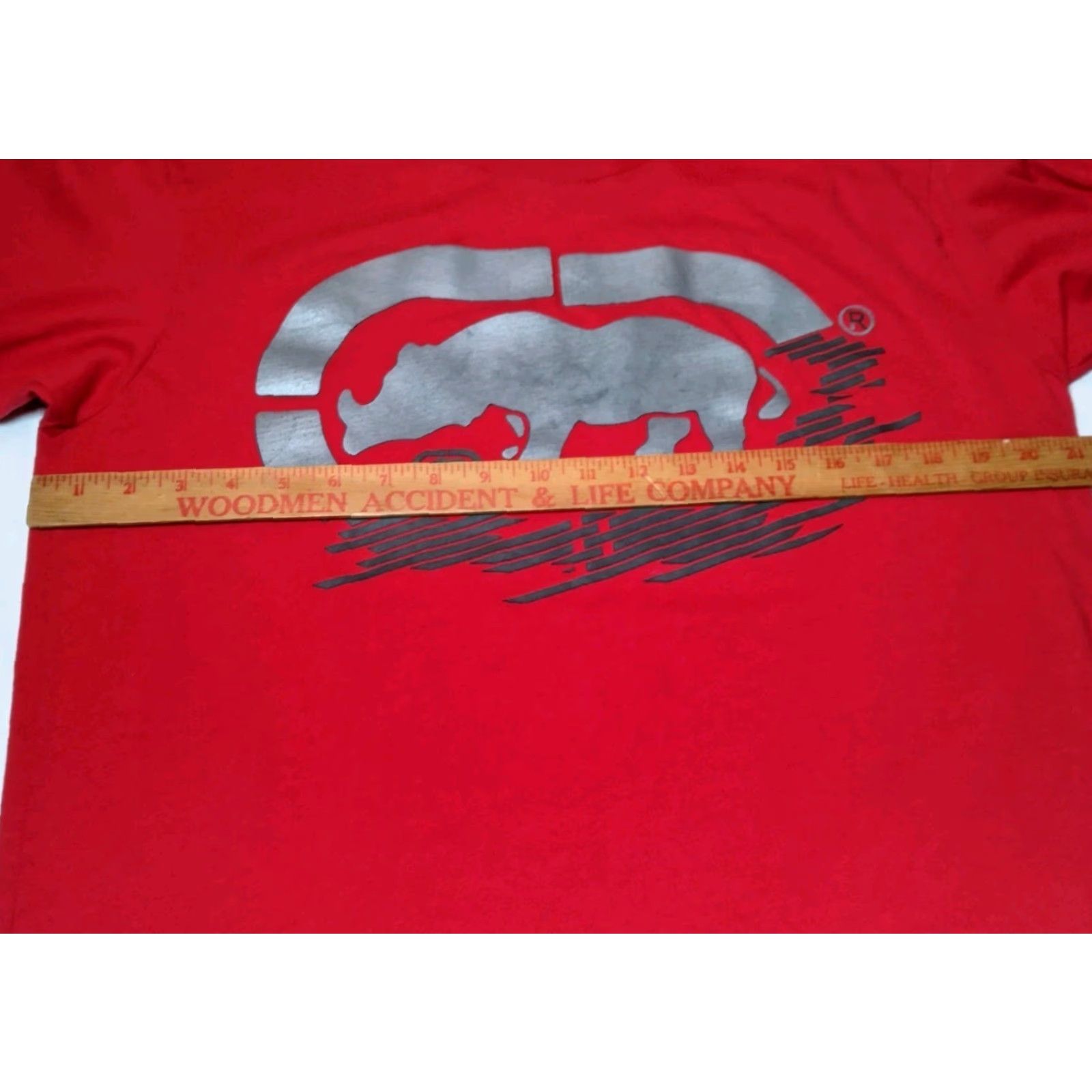 Ecko Unltd. Ecko Unltd T-Shirt Men Medium Short Sleeve Cotton Red Rhino Graphic Streetwear Hip Hop Y2K Size US M / EU 48-50 / 2 - 6 Thumbnail