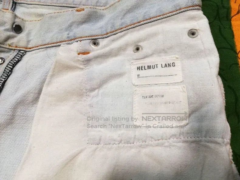 Helmut Lang HELMUT LANG 00s My Era Light Blue Washed Denim Jeans Size US 32 / EU 48 - 7 Thumbnail