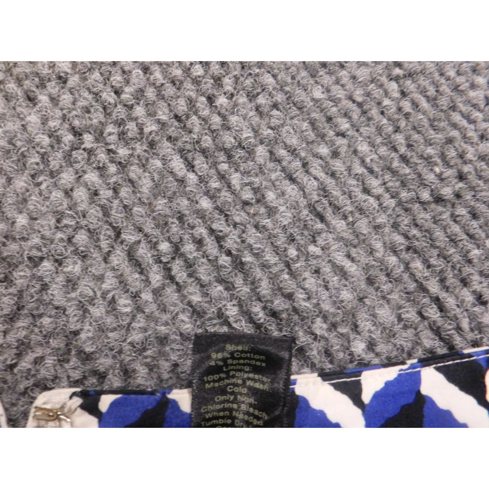 Ann Taylor Ann Taylor Skirt Womens 8 A-Line Knee Length Striped Knit Zip Blue Medium Cotton Lined Size 30" / US 8 / IT 44 - 7 Thumbnail
