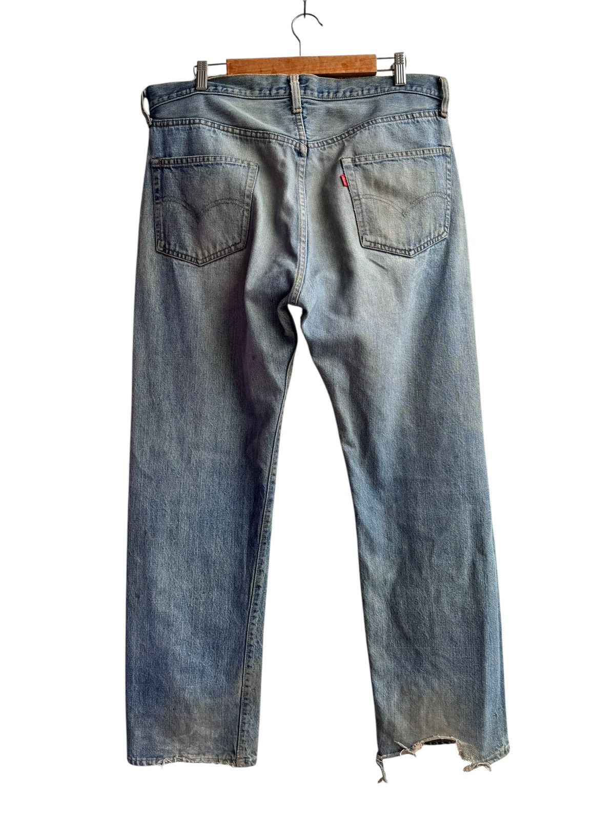 Levi's Vintage Distressed Levis 501 Selvedge Top button 6 Size US 36 / EU 52 - 2 Thumbnail