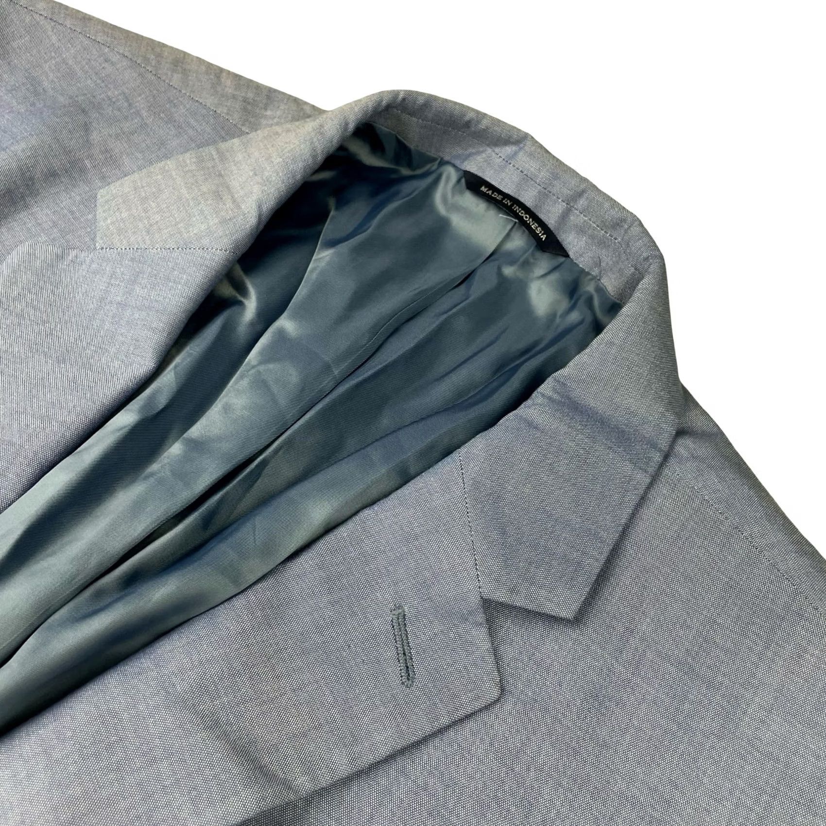 Ralph Lauren Ralph Lauren Men's Blazer 2-Button Chino Cotton Light Blue 46S Navy Notch Lapel Double-Vented Regular Mens Size 46R - 2 Thumbnail