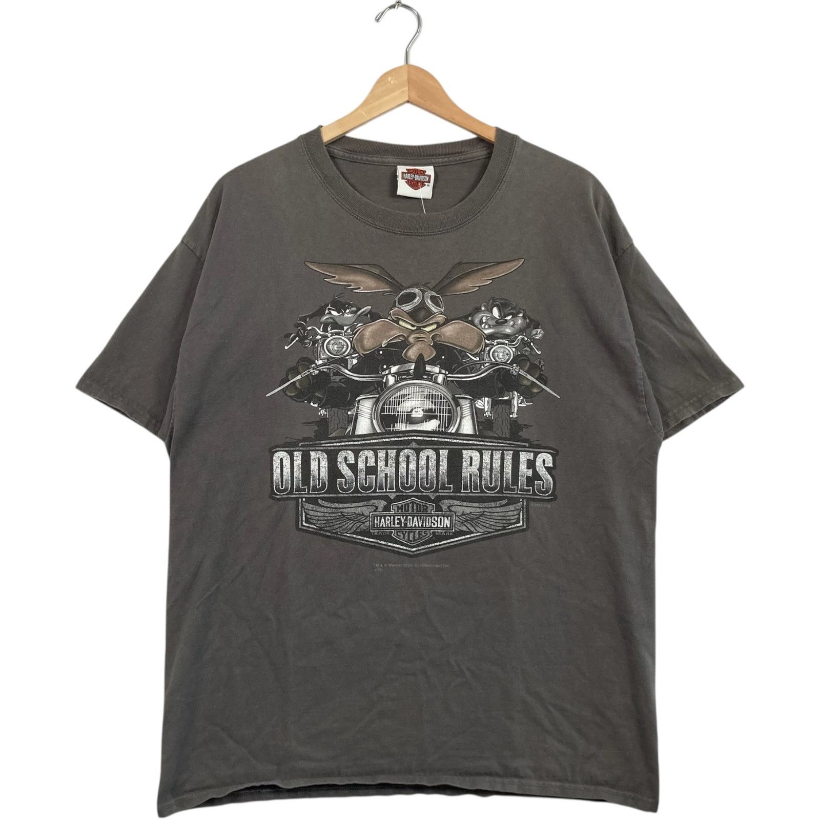 Harley Davidson Vintage Harley Davidson Looney Tunes Old School Rules Tee L Size US L / EU 52-54 / 3 - 1 Thumbnail