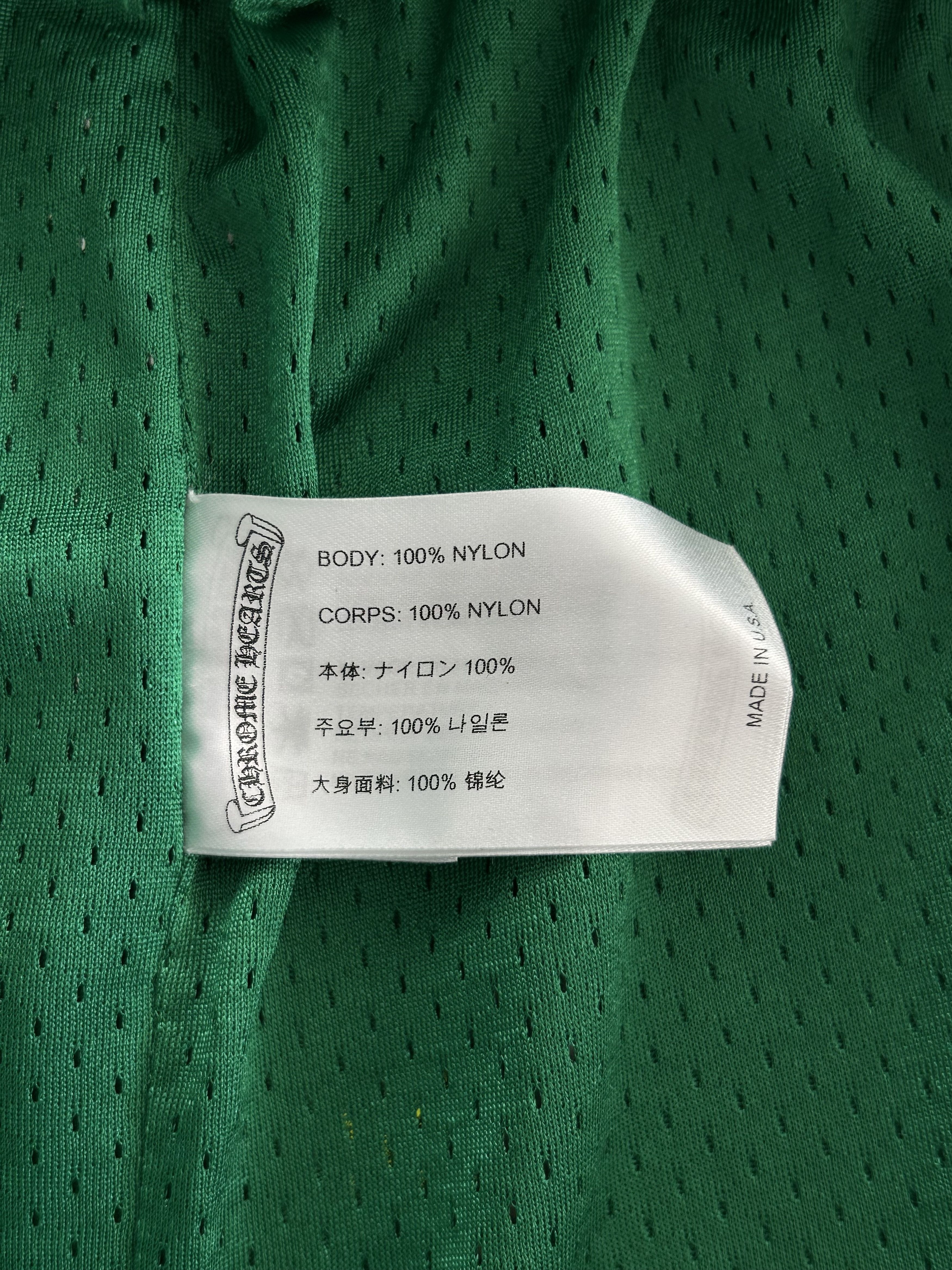 Chrome Hearts Chrome Hearts Green & Yellow Logo Mesh Shorts Size US 38 / EU 54 - 3 Thumbnail