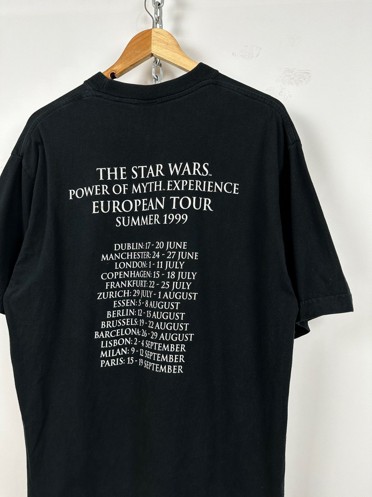 Star Wars 1999 Vintage Star Wars Episode 1 Power Of Myth Tour T-Shirt Size US XL / EU 56 / 4 - 11 Thumbnail