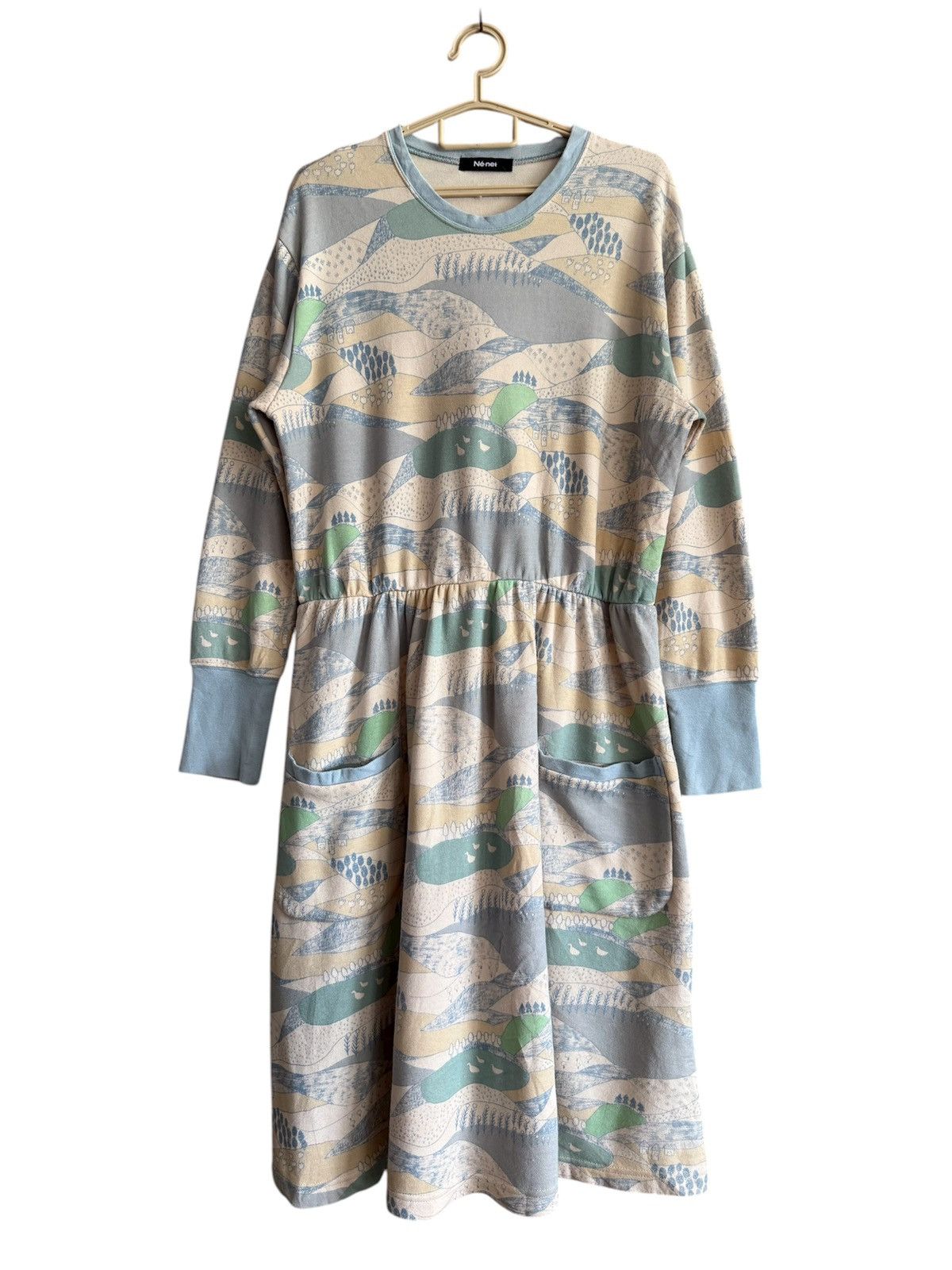 Issey Miyake Ne.net Long-sleeved Drees Pattern And Pockets Size M / US 6-8 / IT 42-44 - 1 Thumbnail