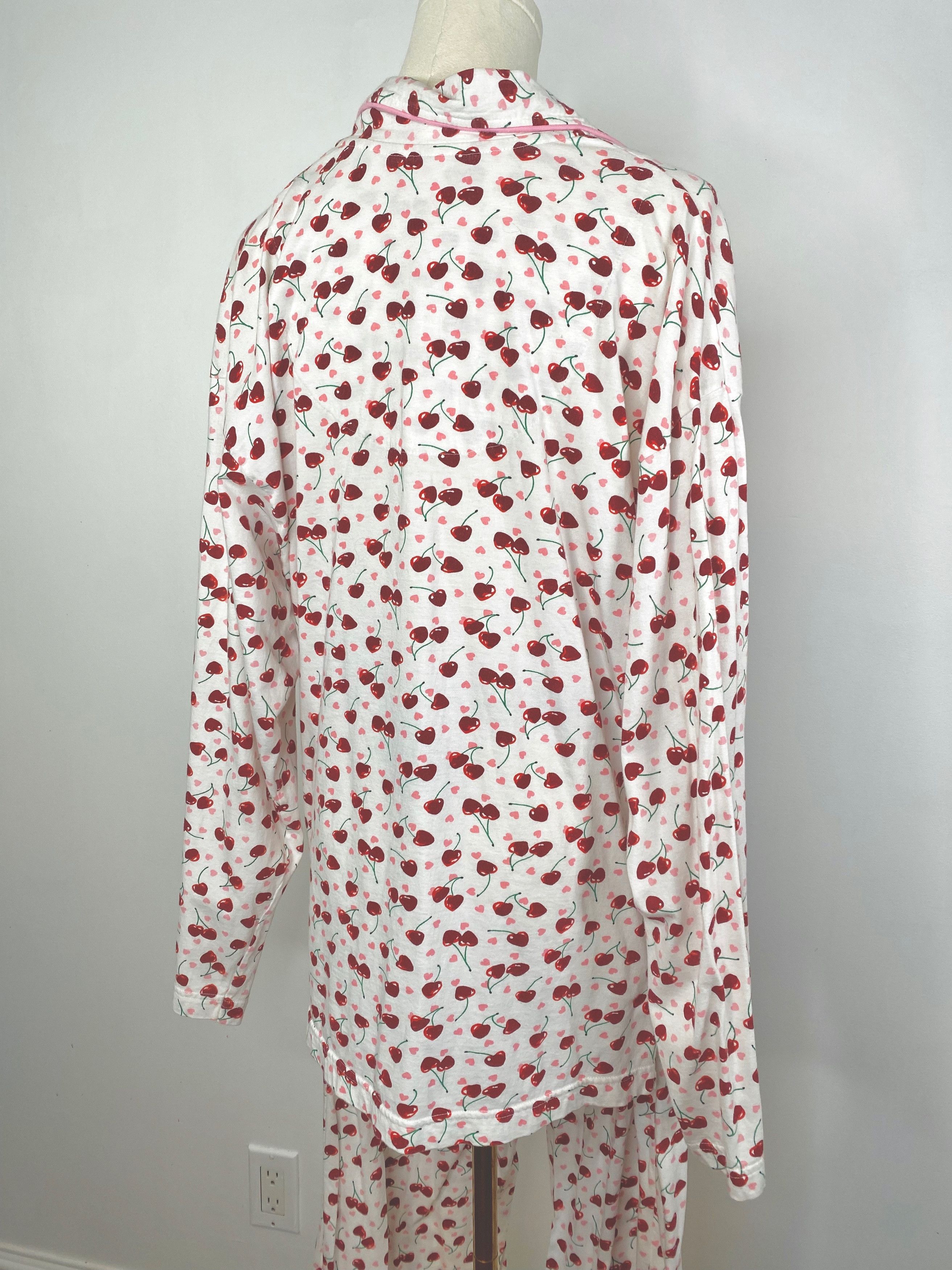 Vintage Rose De Nuit - Heart Cherry Pattern Set Size XL / US 12-14 / IT 48-50 - 7 Thumbnail