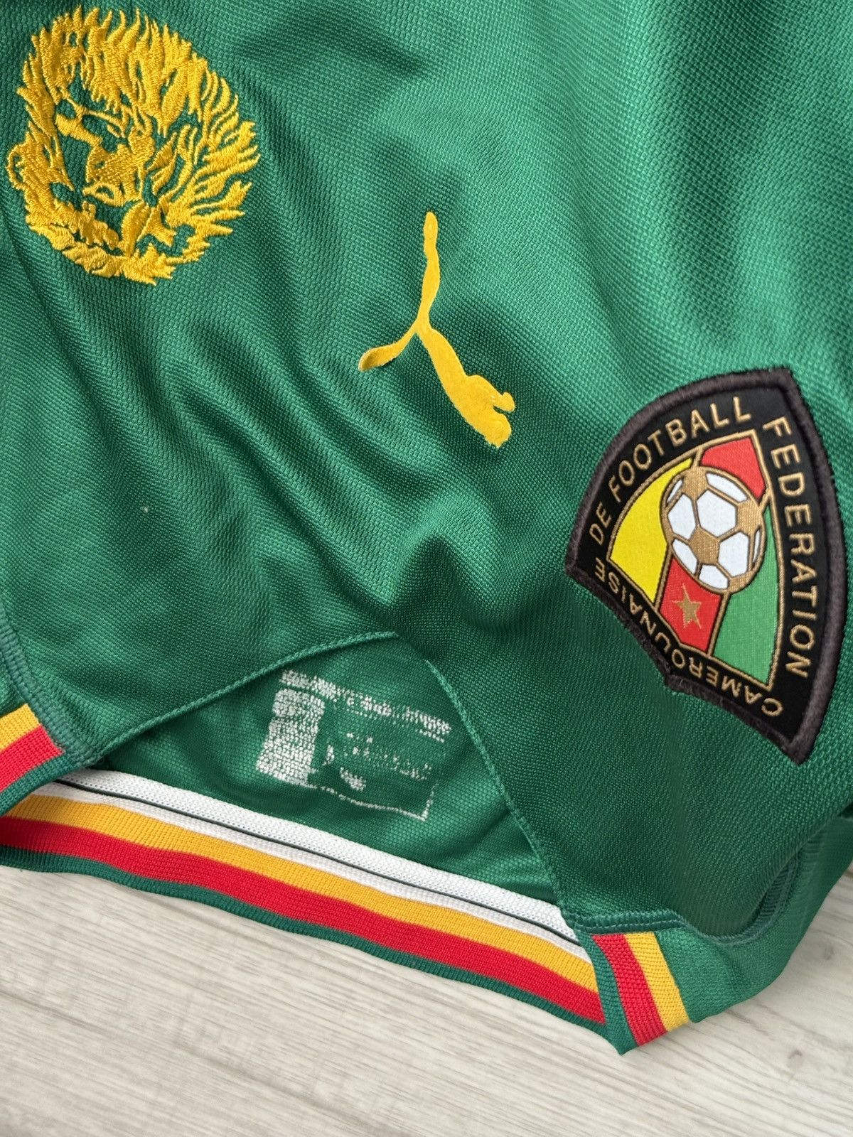 Puma Puma Cameroon 2002 Sleeveless Jersey Home Green Size US M / EU 48-50 / 2 - 3 Thumbnail
