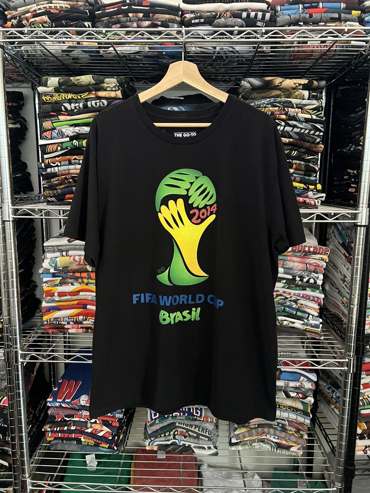 Adidas 2014 Brasil Soccer World Cup Tee Size US XL / EU 56 / 4 - 1 Thumbnail
