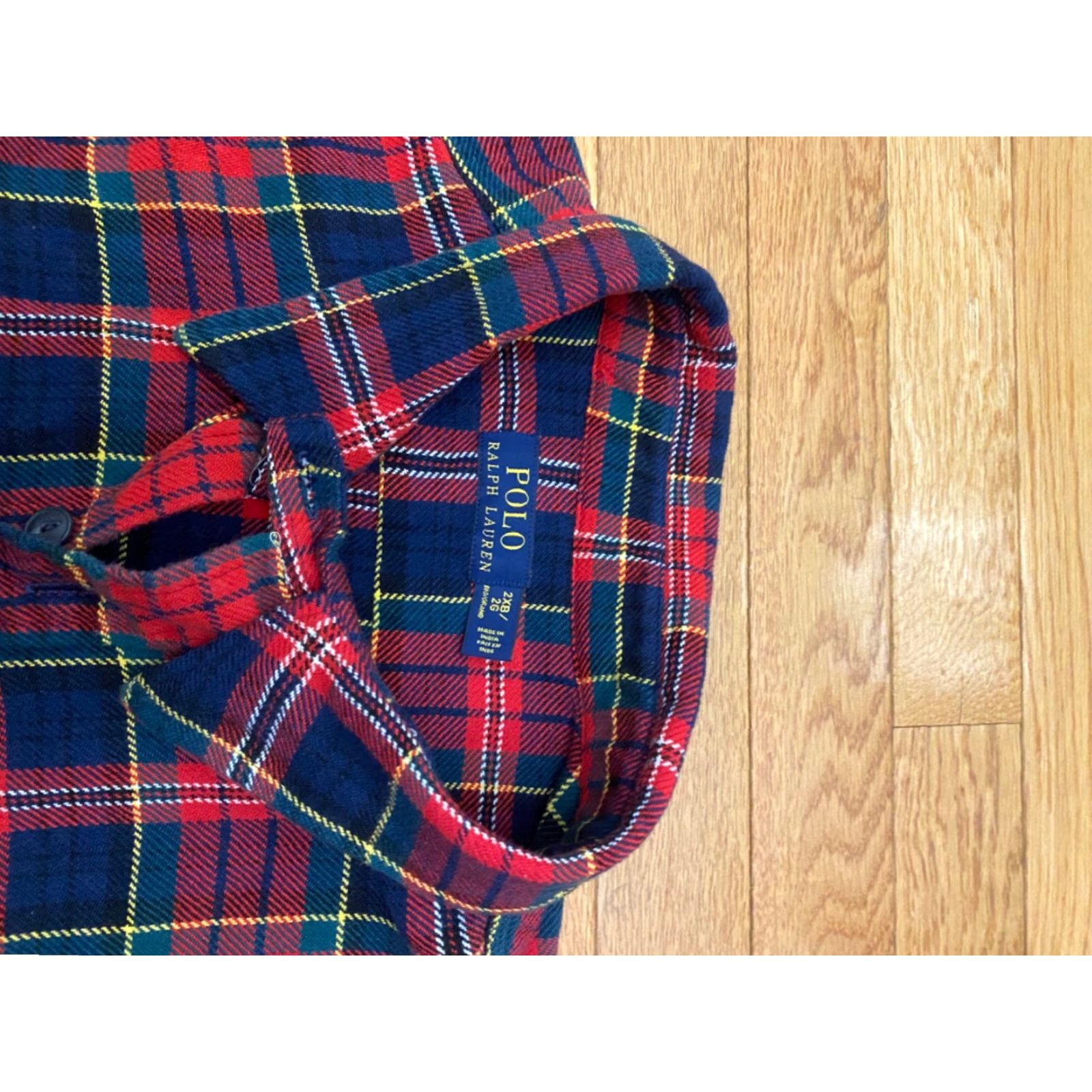 Polo Ralph Lauren Polo Ralph Lauren Shirt Men 2XB Big & Tall Plaid Flannel Red Cotton Button-Up Vintage No (adjusted to maintain rules) Size US XXL / EU 58 / 5 - 5 Thumbnail