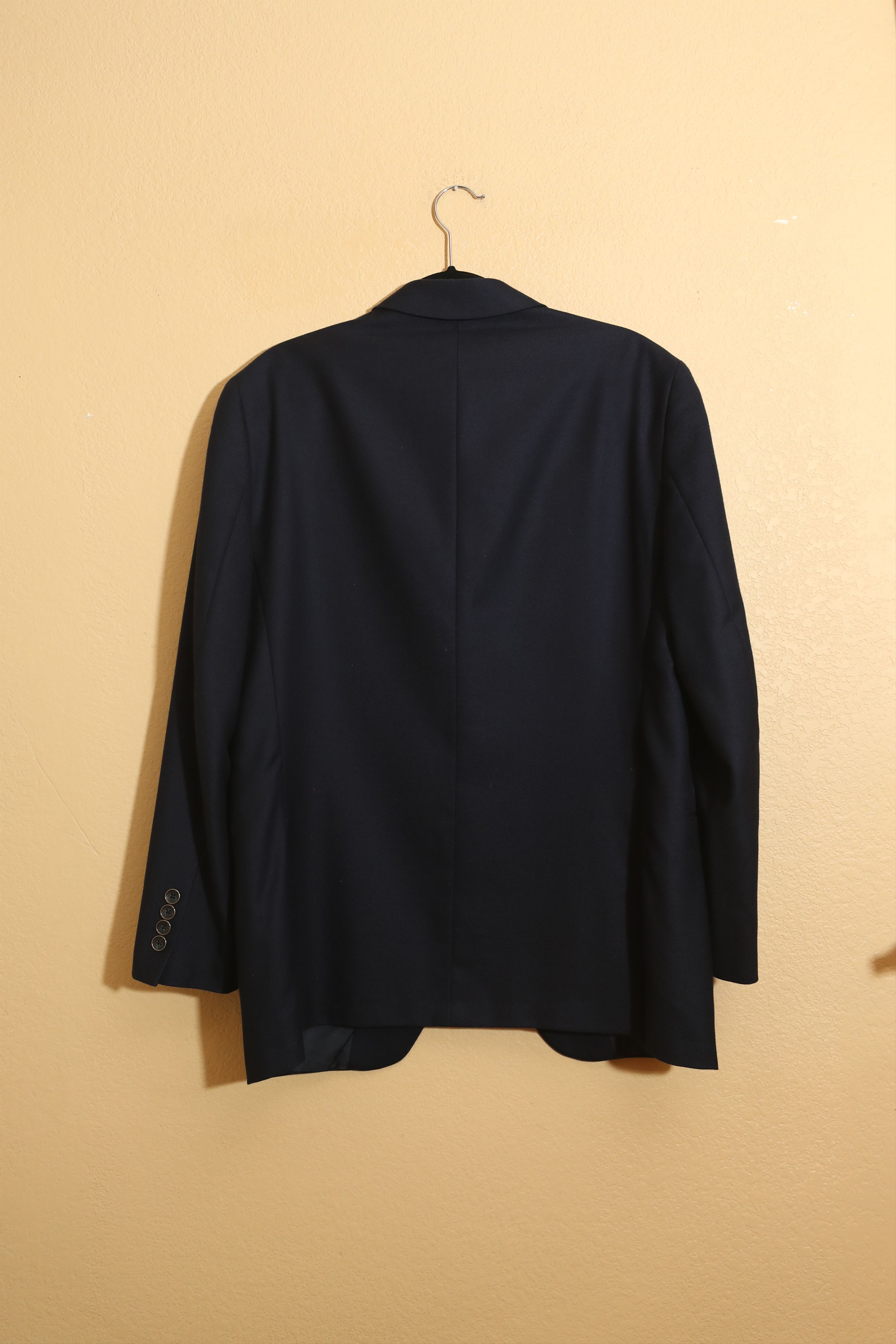 Saks Fifth Avenue Saks 5th Ave Cashmere Navy Suit Jacket (42R) Size 42R - 2 Thumbnail