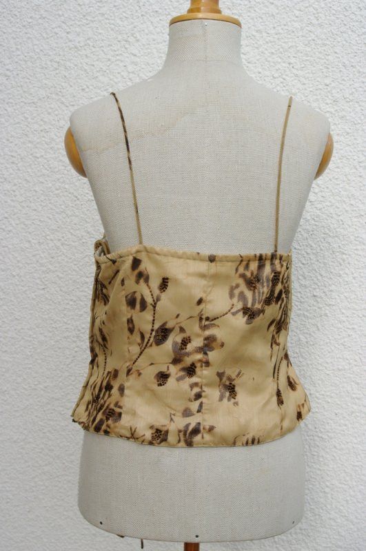 Other Vintage Y2K Avant Garde Beige Top Blouse Size L / US 10 / IT 46 - 3 Thumbnail