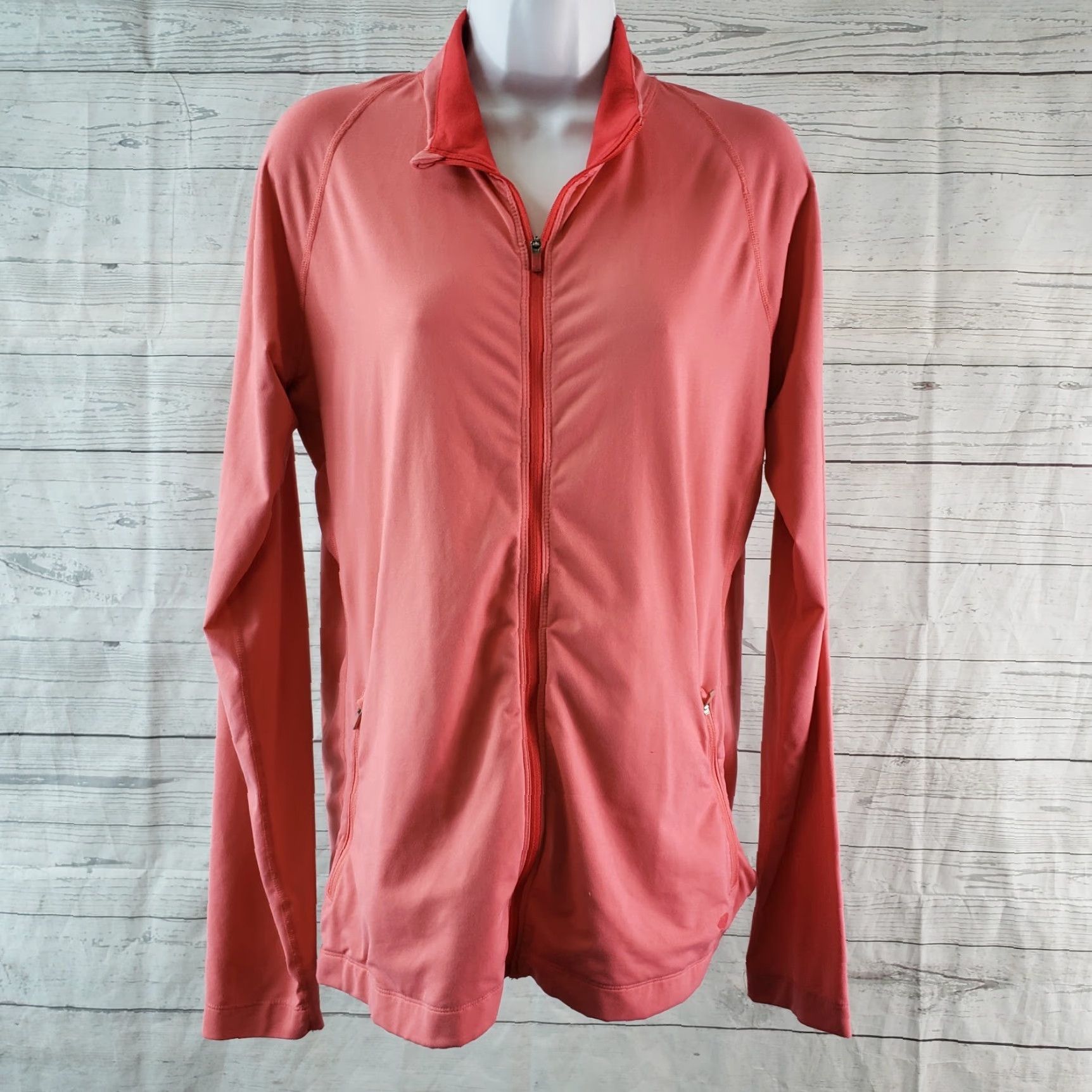 Mountain Hardwear Mountain Hardwear Womens Jacket Sz Large Solid Pink Full Zip Long Sleeve Size L / US 10 / IT 46 - 2 Thumbnail