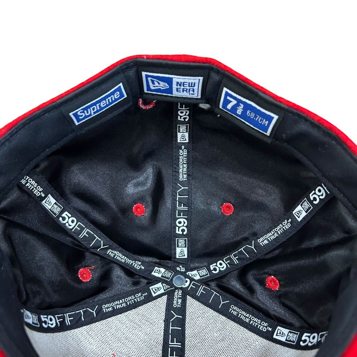 Supreme Supreme New Era NY Yankees Wool Hat 7 3/8 Size ONE SIZE - 4 Thumbnail