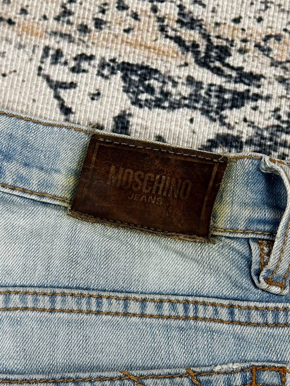 Moschino × Vintage Vintage Love Moschino Jeans Distressed Denim Pants 00s Size US 32 / EU 48 - 14 Thumbnail