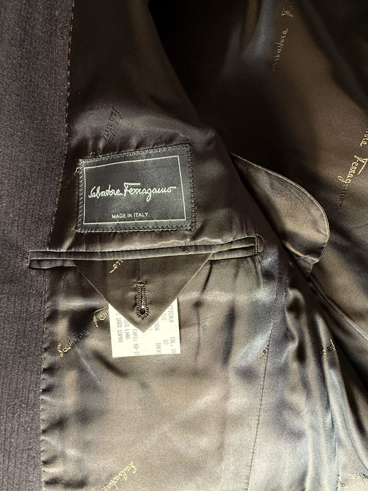 Salvatore Ferragamo Ferragamo brown/grey blazer 38 Size 38R - 5 Thumbnail