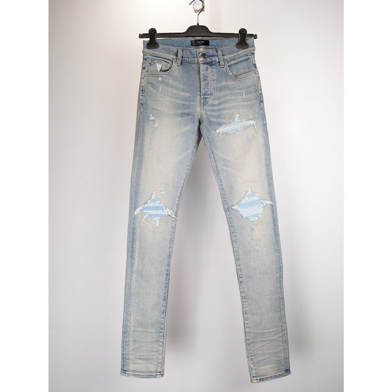 Amiri o1rshd1 MX1 Suede Jeans in Antique Indigo Size US 31 - 1 Thumbnail