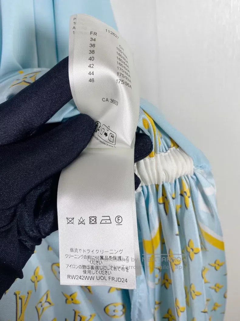 Louis Vuitton Louis Vuitton Blue Patchwork Dress Size S / US 4 / IT 40 - 7 Thumbnail