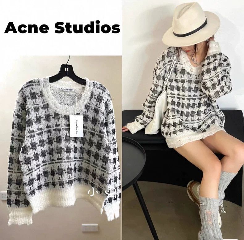 Acne Studios Houndstooth Knit Sweater M-dmc