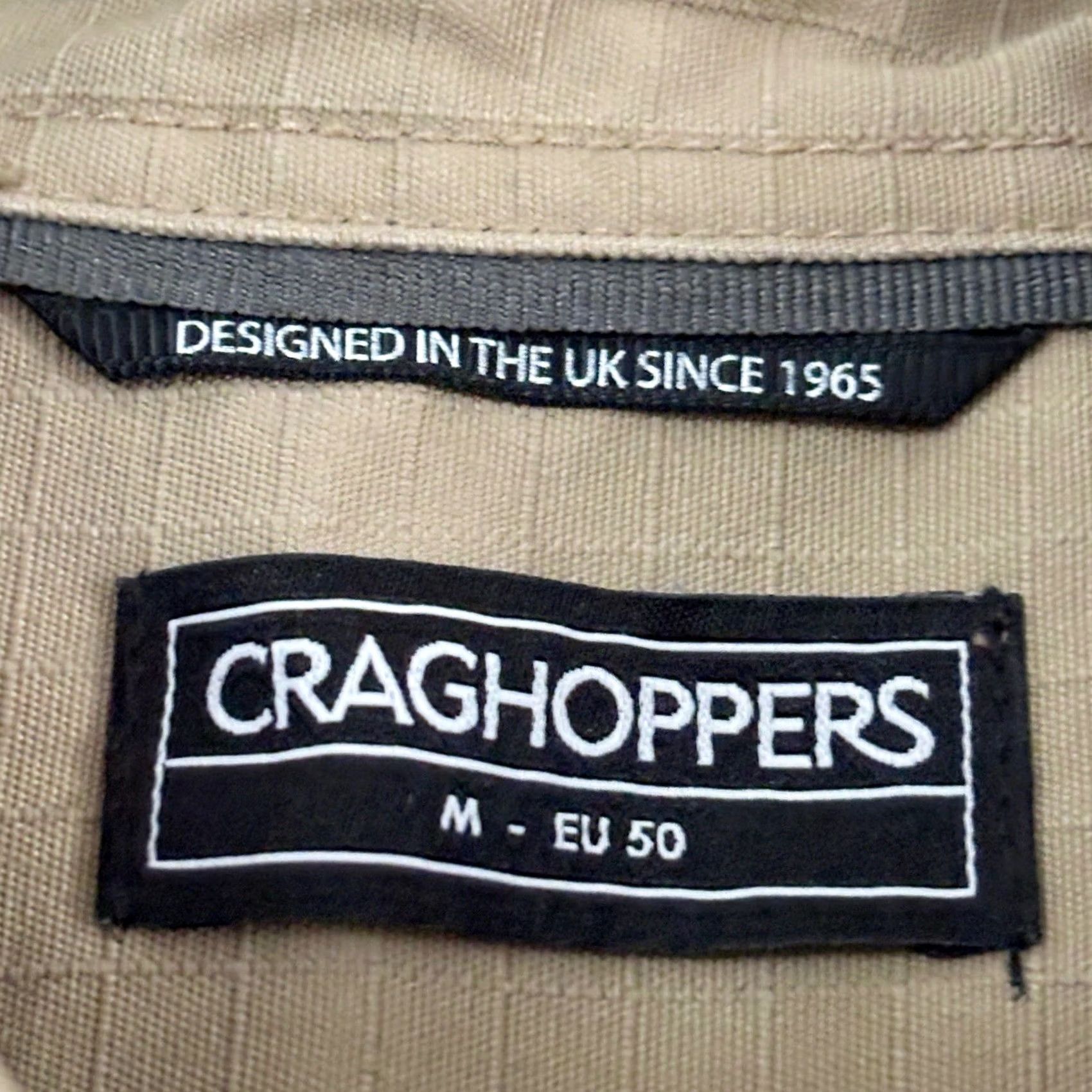 Vintage Craghoppers Overshirt Medium Mens Khaki Button-Up Solar Shield Outdoors Walking Hiking Travel Shirt Mens M Khaki Solar Shield Craghoppers Size US M / EU 48-50 / 2 - 6 Thumbnail