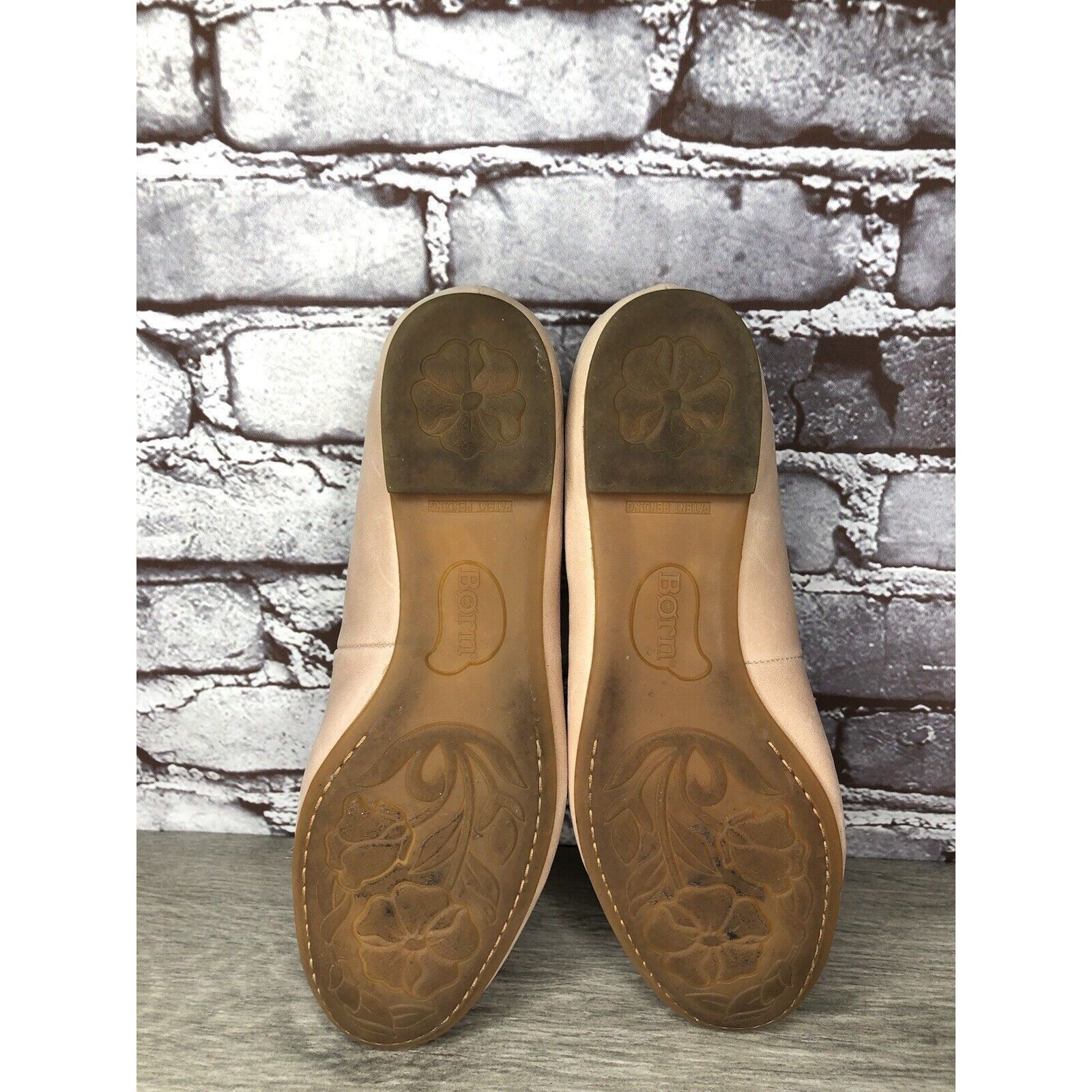Born Born Annelie Pink Blush Leather Flower Bow Ballet Flats Wome Size US 10 / IT 40 - 7 Thumbnail