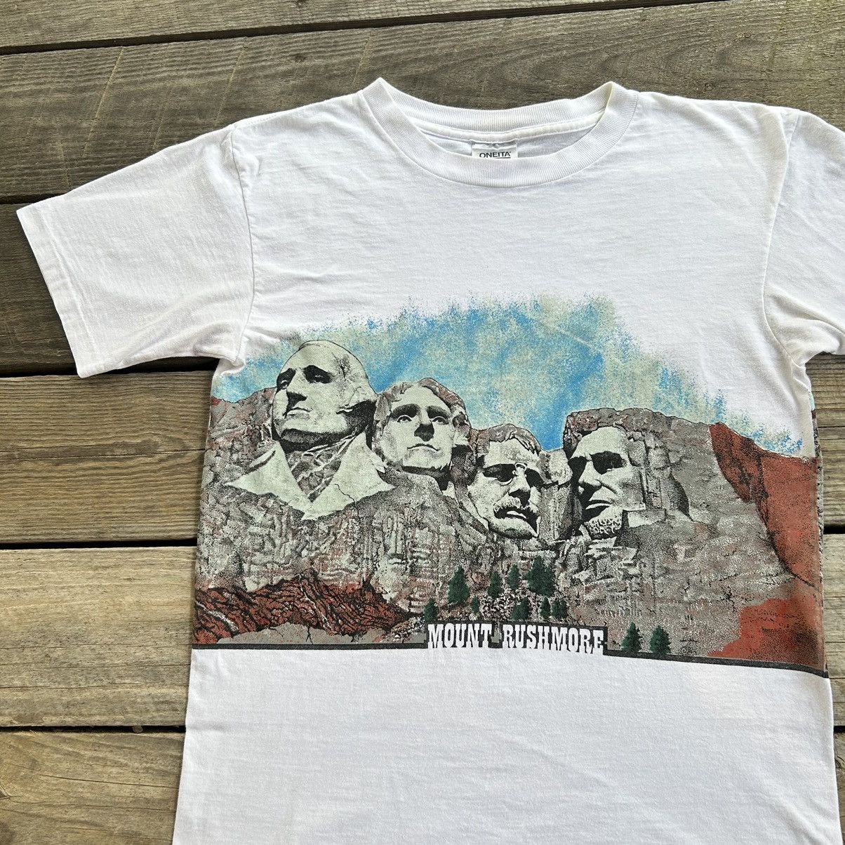 Vintage Vintage Mount Rushmore Nature Tourist Wrap Around T Shirt Size US L / EU 52-54 / 3 - 2 Thumbnail