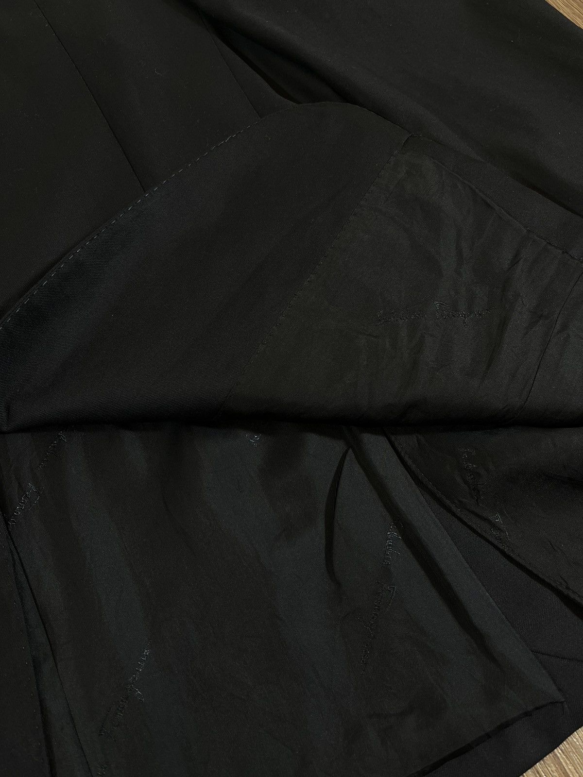 Salvatore Ferragamo Salvatore Ferragamo Midnight Black Tailored Blazer Size 50L - 6 Thumbnail