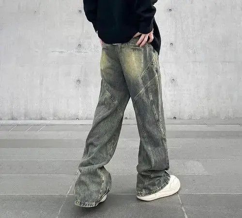 Japanese Brand Vintage Flared Wide Leg Jeans Size US 31 - 5 Thumbnail