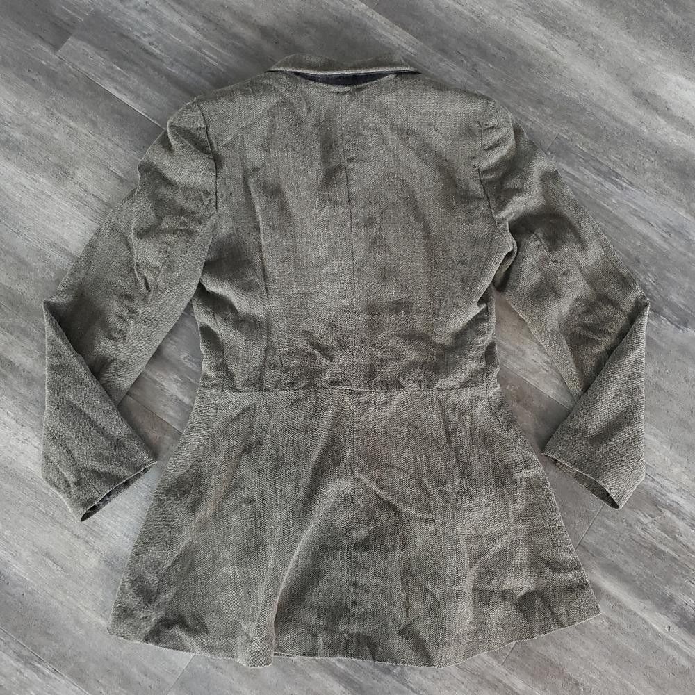 DKNY Grey DKNY Dressy Flared Business Blazer Size M / US 6-8 / IT 42-44 - 2 Thumbnail