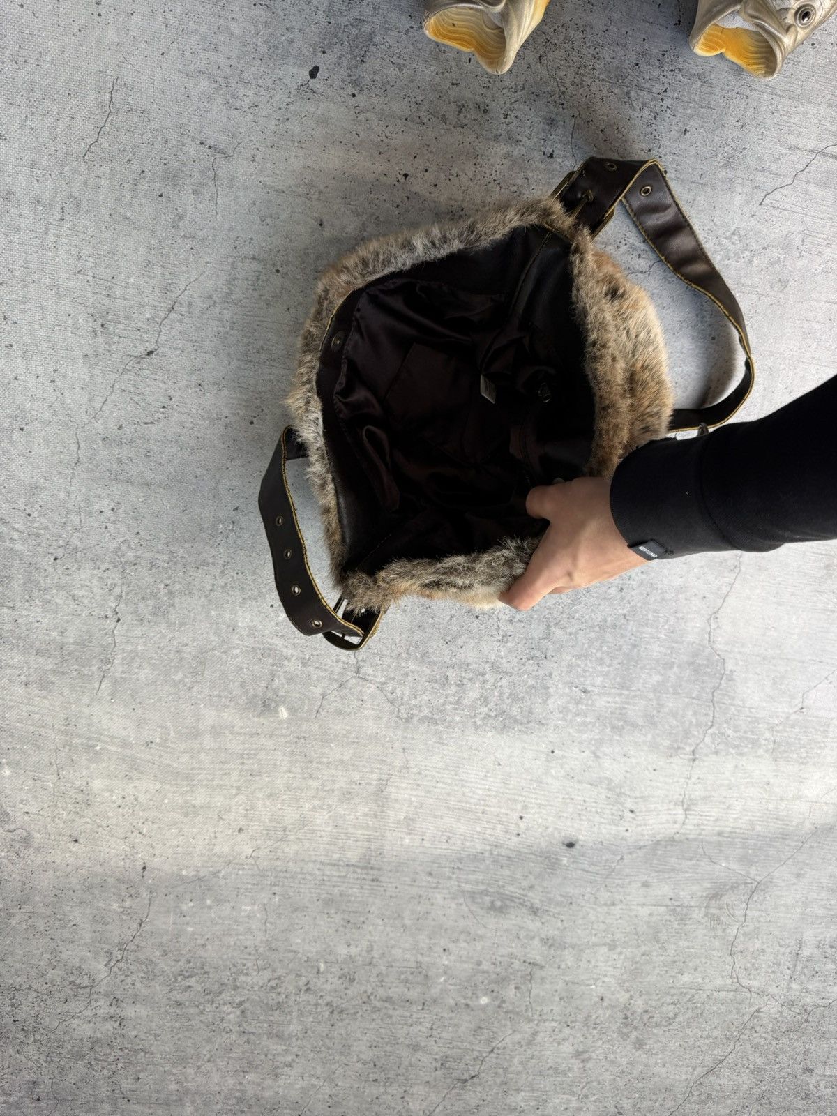 If Six Was Nine Vtg Japan if six was nine Style Fur bag with handles Y2K Size ONE SIZE - 12 Thumbnail
