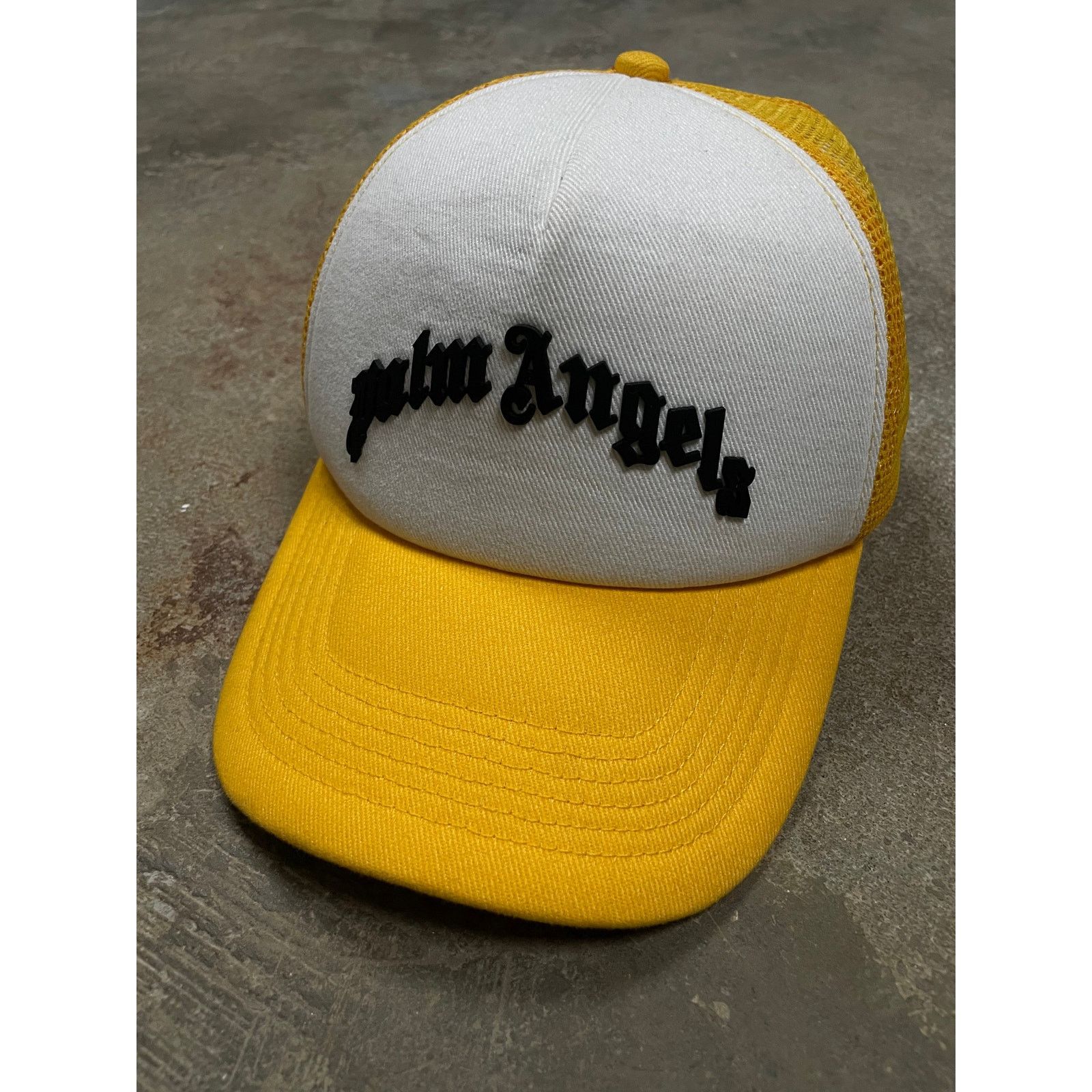 Palm Angels Palm Angel Classic Logo Trucker Yellow White Used OS Size ONE SIZE - 1 Thumbnail