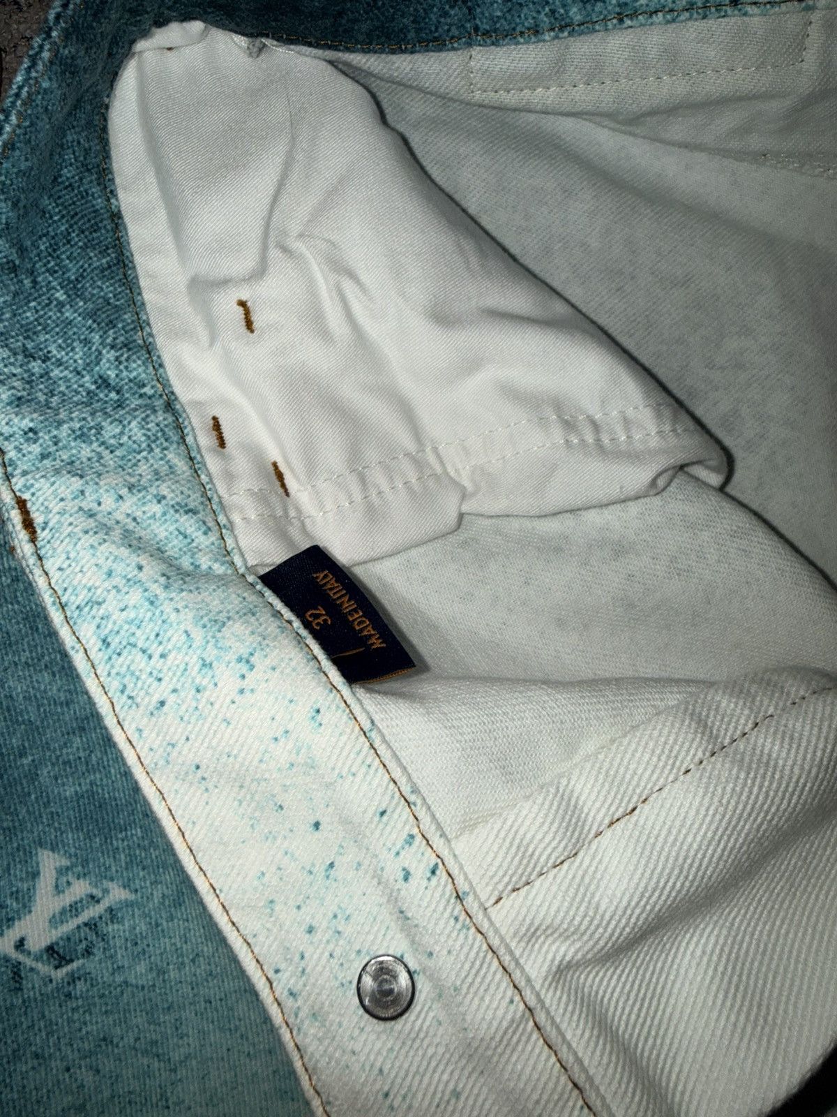 Louis Vuitton Louis Vuitton - white and blue denim Size US 32 / EU 48 - 9 Thumbnail