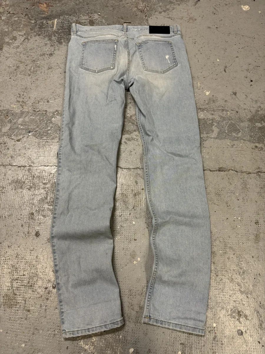Givenchy 2000s Givenchy Blue Distressed Slim Denim Jeans Size US 33 - 2 Thumbnail