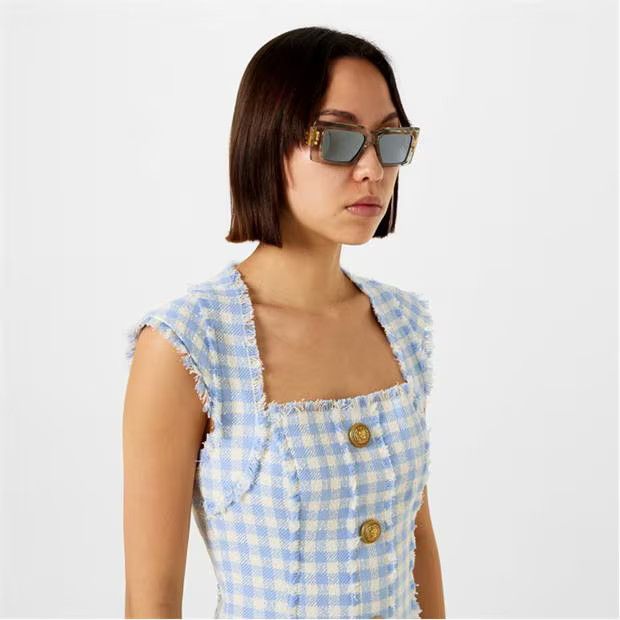 Balmain o1g2r1mq1024 Size: OS / Sunglasses in Grey & Gold Size ONE SIZE - 3 Thumbnail