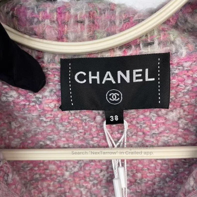 Chanel Chanel 25B pink grey pink woollen jacket Size XS / US 0-2 / IT 36-38 - 3 Thumbnail