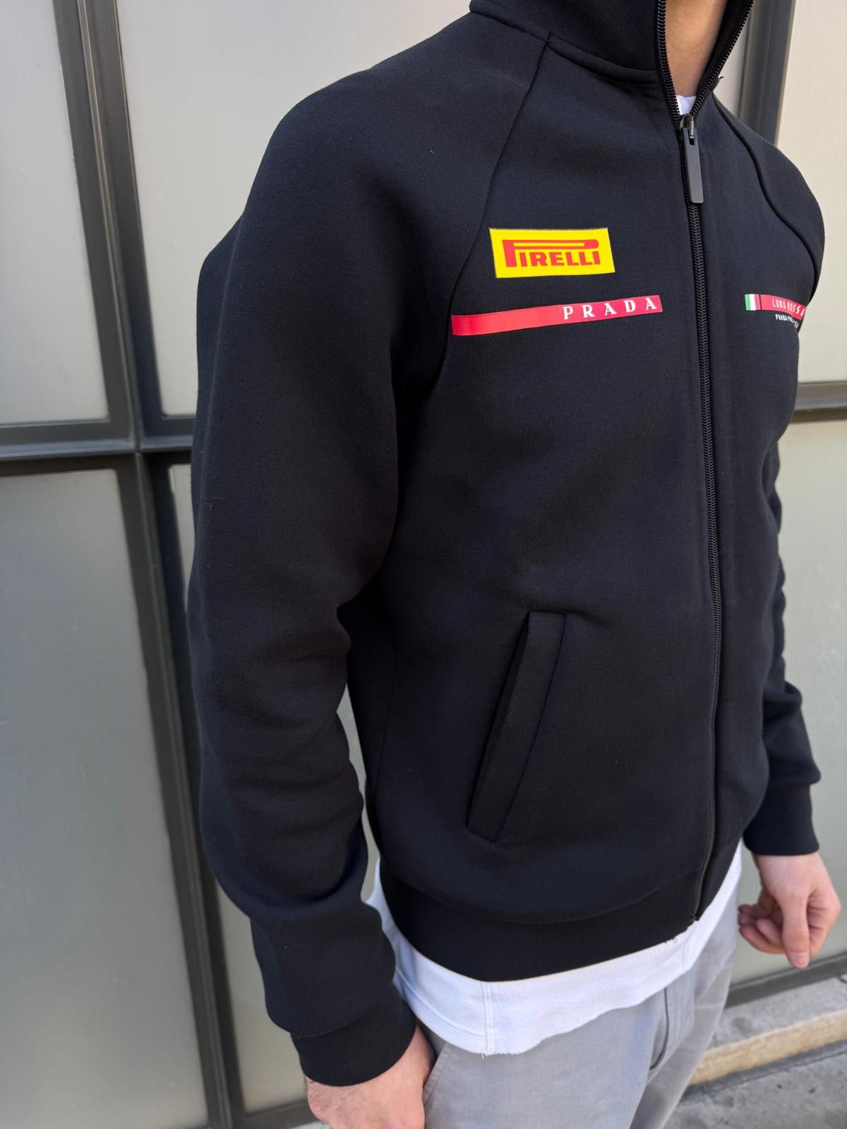 Prada Prada Luna Rossa Jet Black Neoprene Sailing Jacket Size US S / EU 44-46 / 1 - 3 Thumbnail