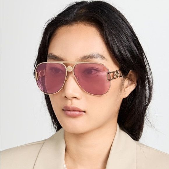 Versace NEW Versace VE2255-1002A4 Gold Size ONE SIZE - 3 Thumbnail