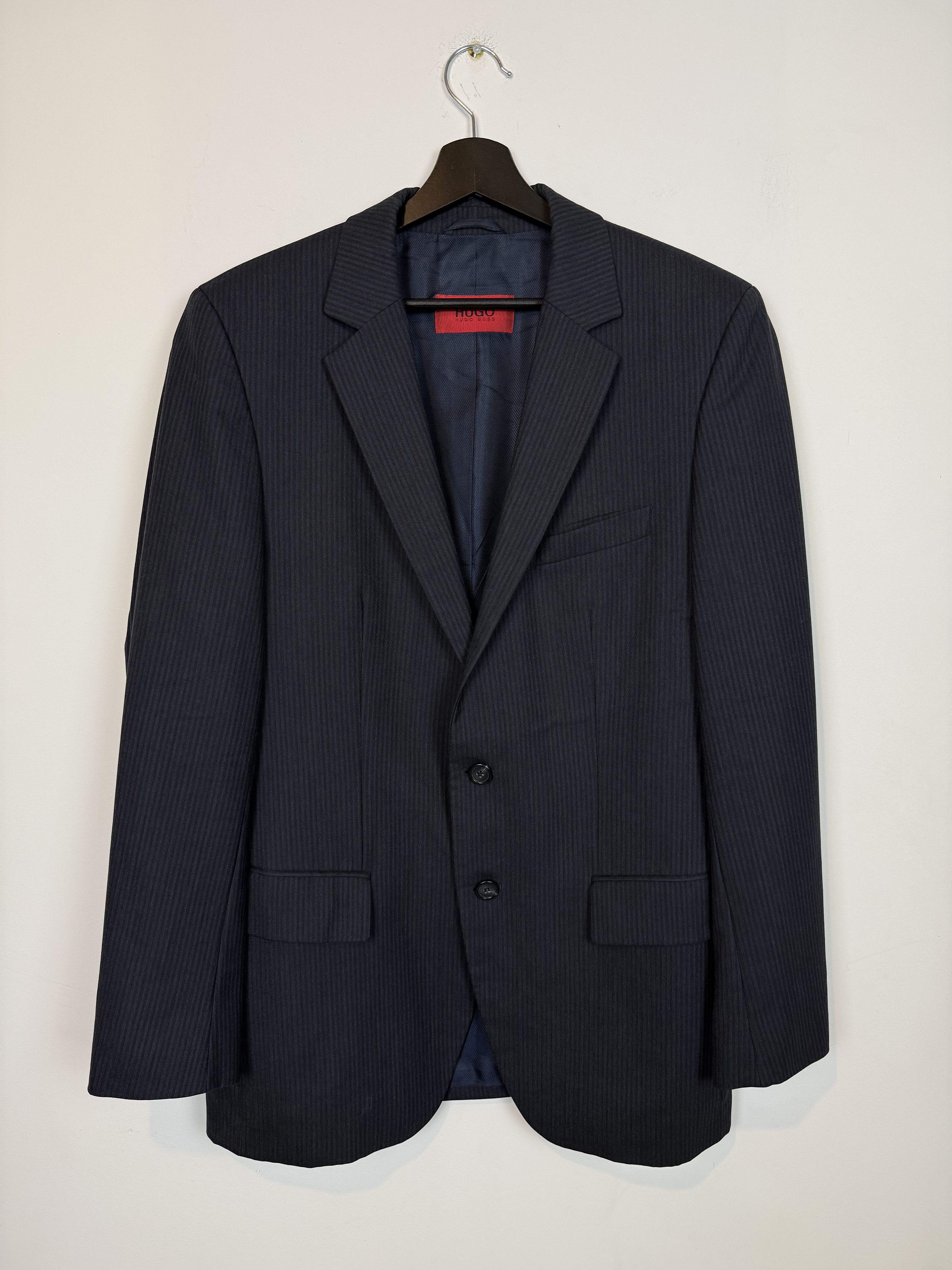 Hugo Boss Hugo Boss Aamon/Hago Men's Wool Striped Blazer Jacket Size 48S - 2 Thumbnail