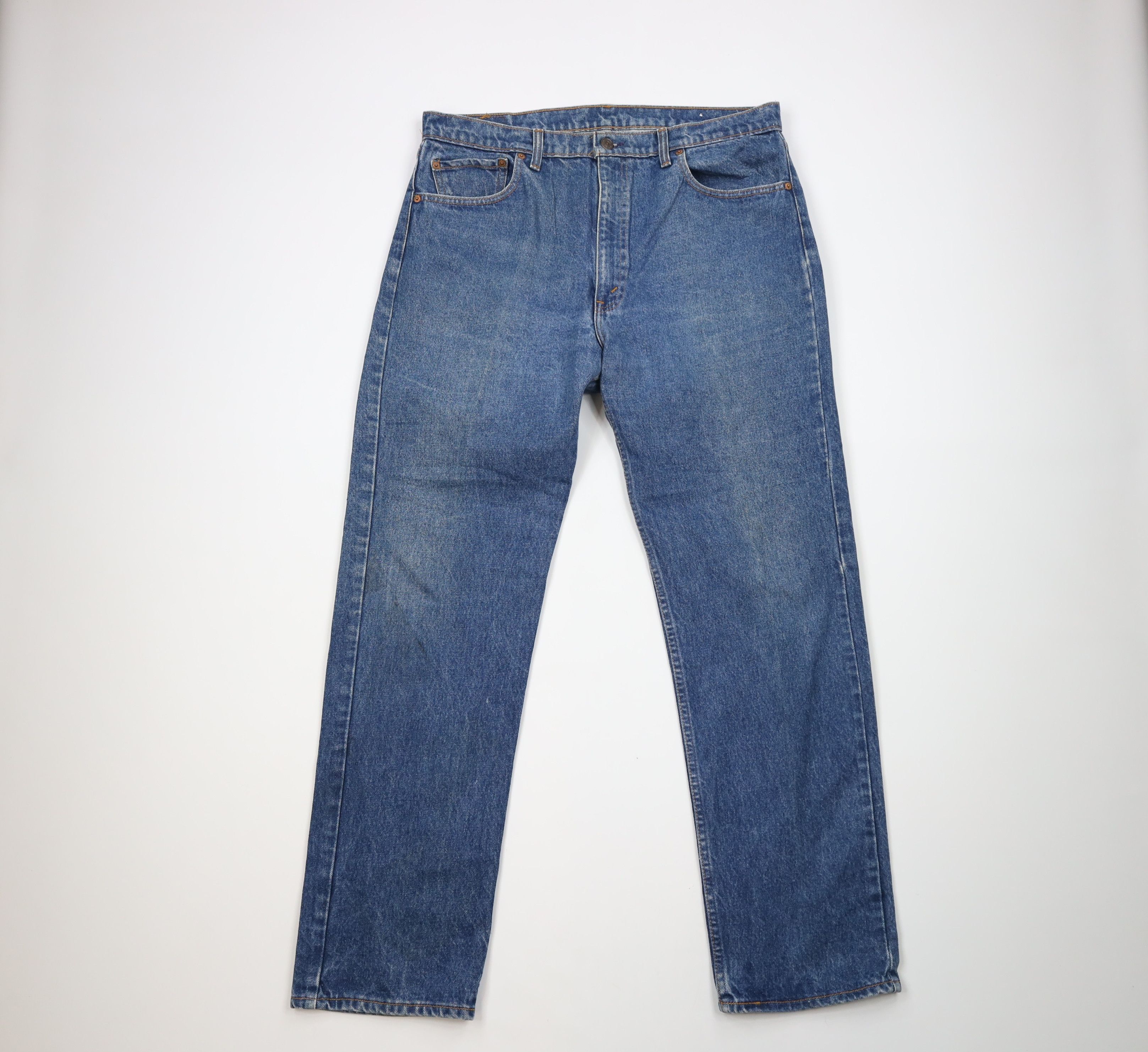 image of 80's Levis 505Xx 0216 Regular Fit Denim Jeans Usa in Blue, Men's (Size 36)