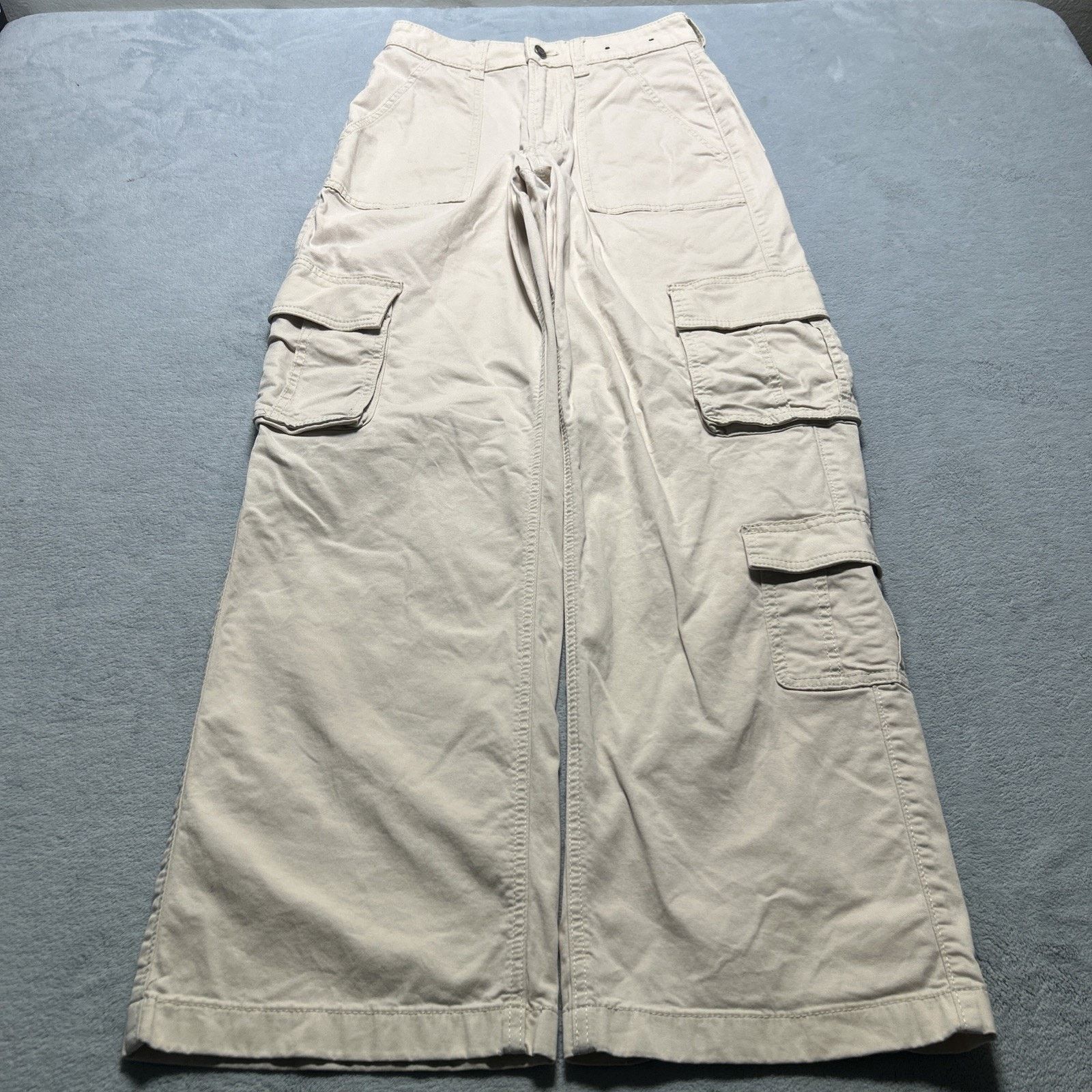 Hollister Cargo Beyond Baggy Jeans Women 2 26x30 Hamilton Loose Baggie Size 26" / US 2 / IT 38 - 10 Thumbnail
