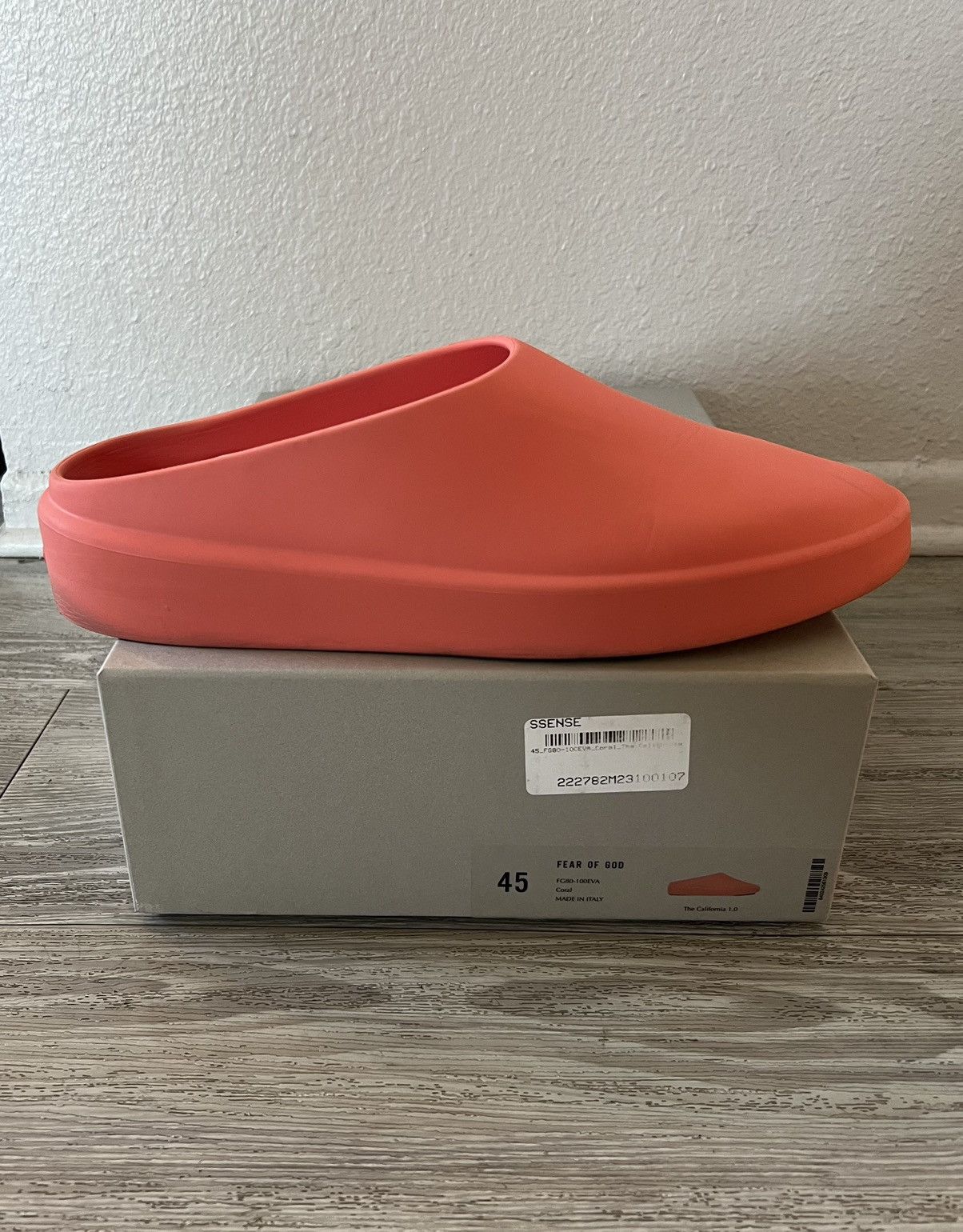 Fear of God California 1.0 slip-on CORAL size 11 (EU 43) *New In Box* Fear of God California Slip-On: Official Images & Release Info main image 4