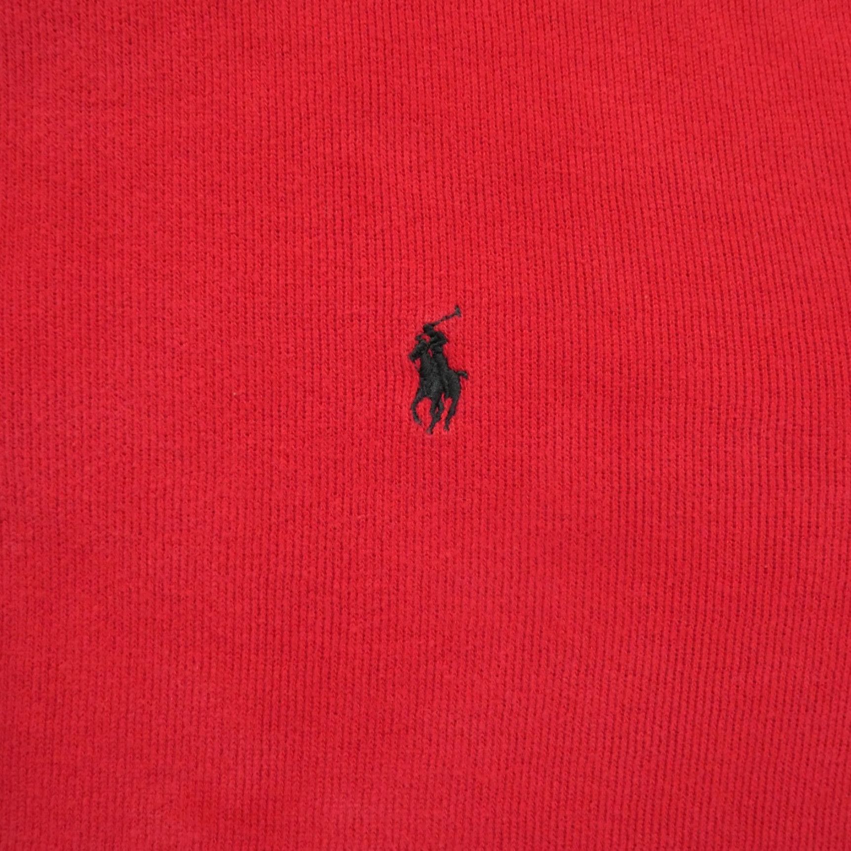 Ralph Lauren VINTAGE Ralph Lauren Sweater Mens XL Red Mock Neck Cotton Pullover Golf Pony Embroidered Size US XL / EU 56 / 4 - 2 Thumbnail