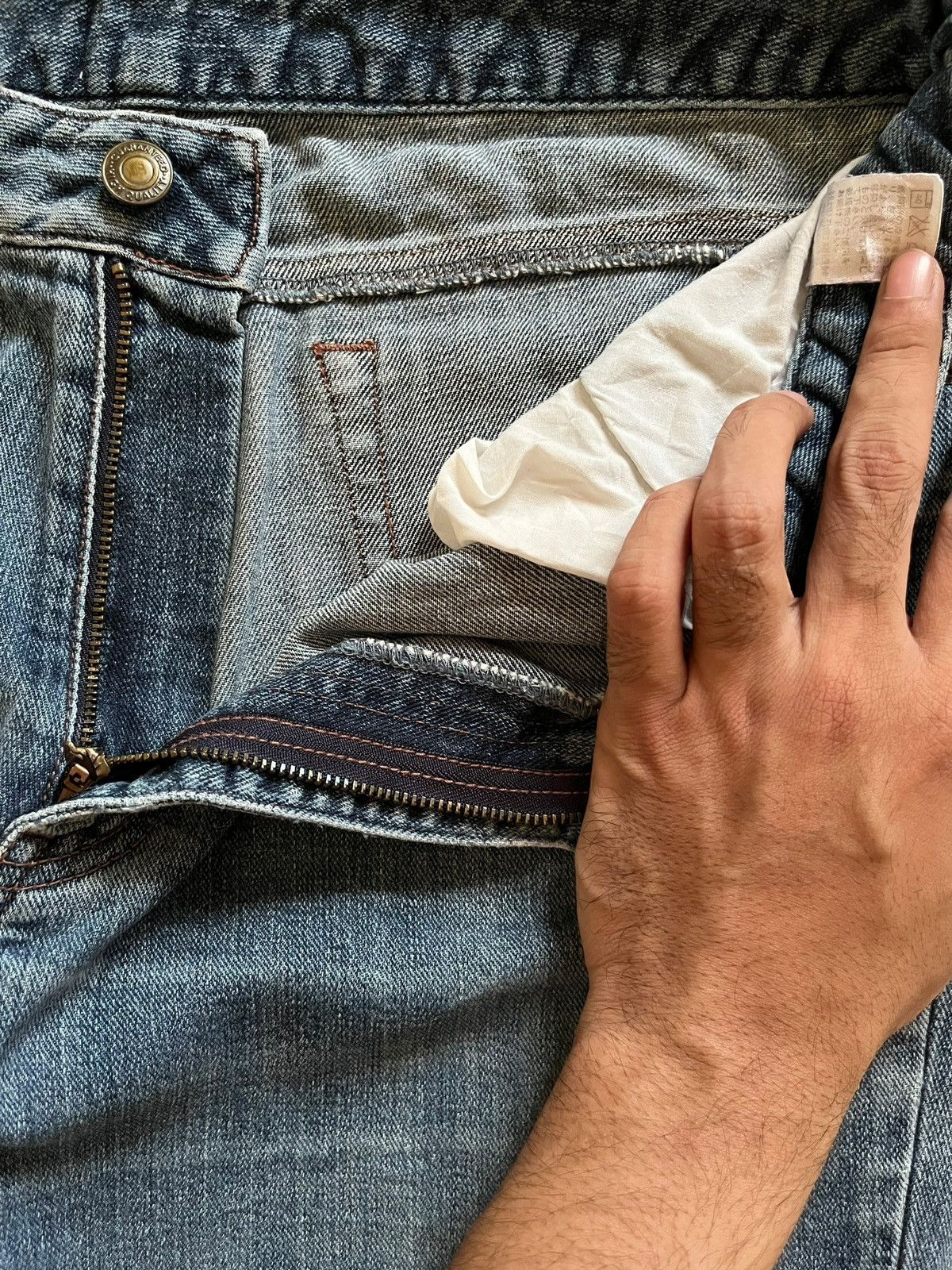 Japanese Brand SALES🔥Vintage Japanese Brand Flare Faded Wash Western Jeans Size 33" - 10 Thumbnail