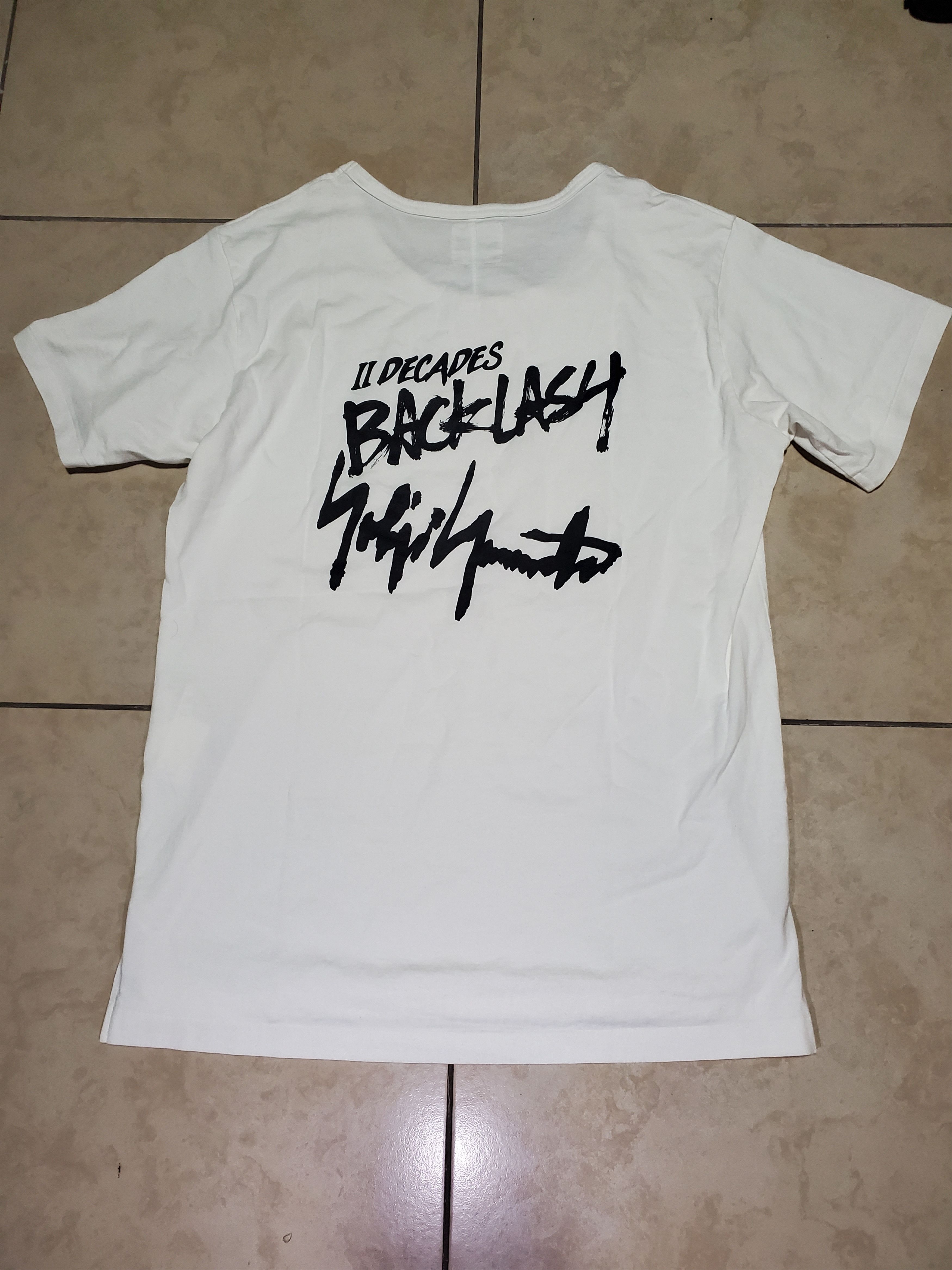 Yohji Yamamoto Isamu Katayama Backlash x Yohji 2 Decades T Shirt Size US L / EU 52-54 / 3 - 1 Thumbnail