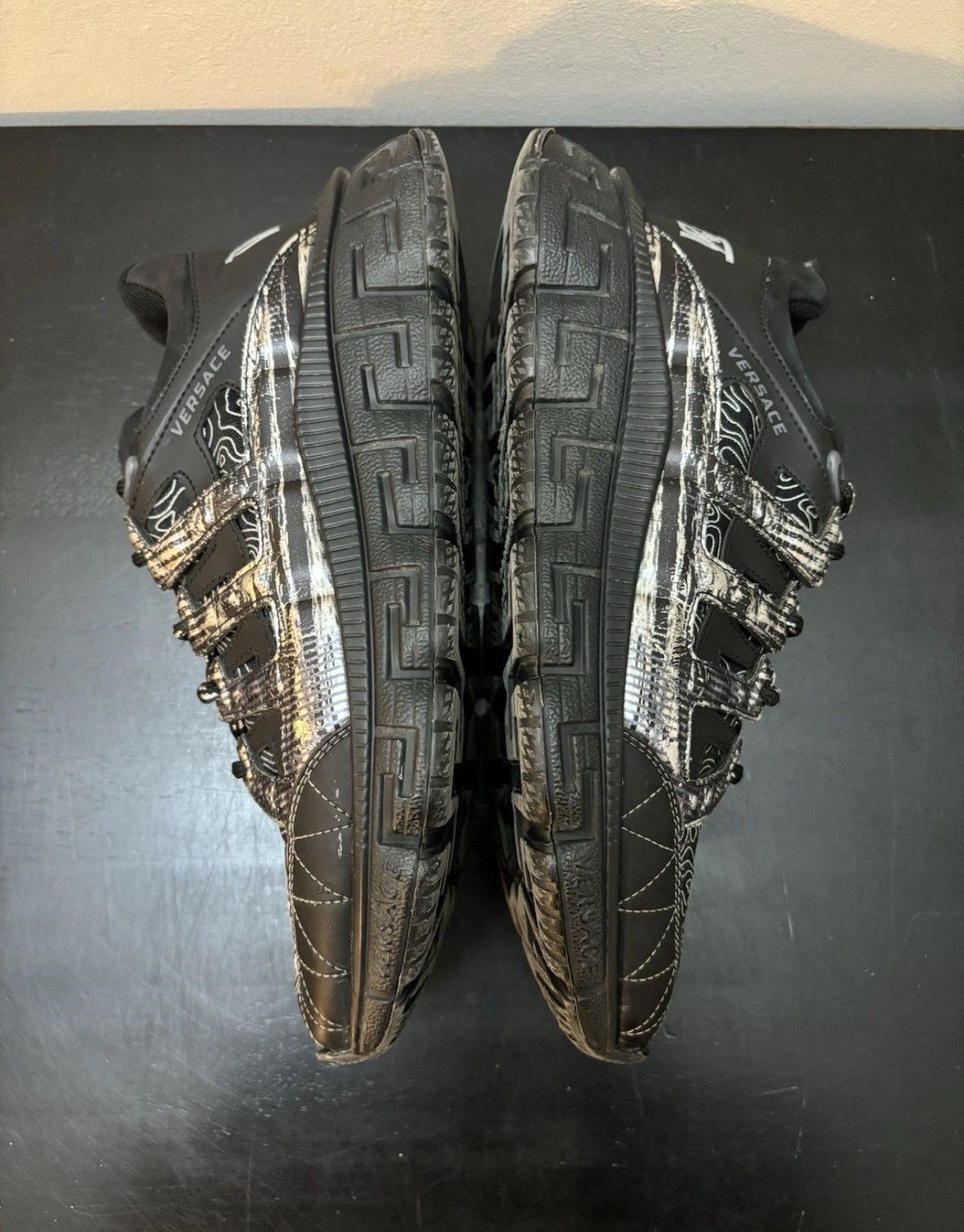 Versace Versace Trigreca Black Silver Size US 9 / EU 42 - 4 Thumbnail