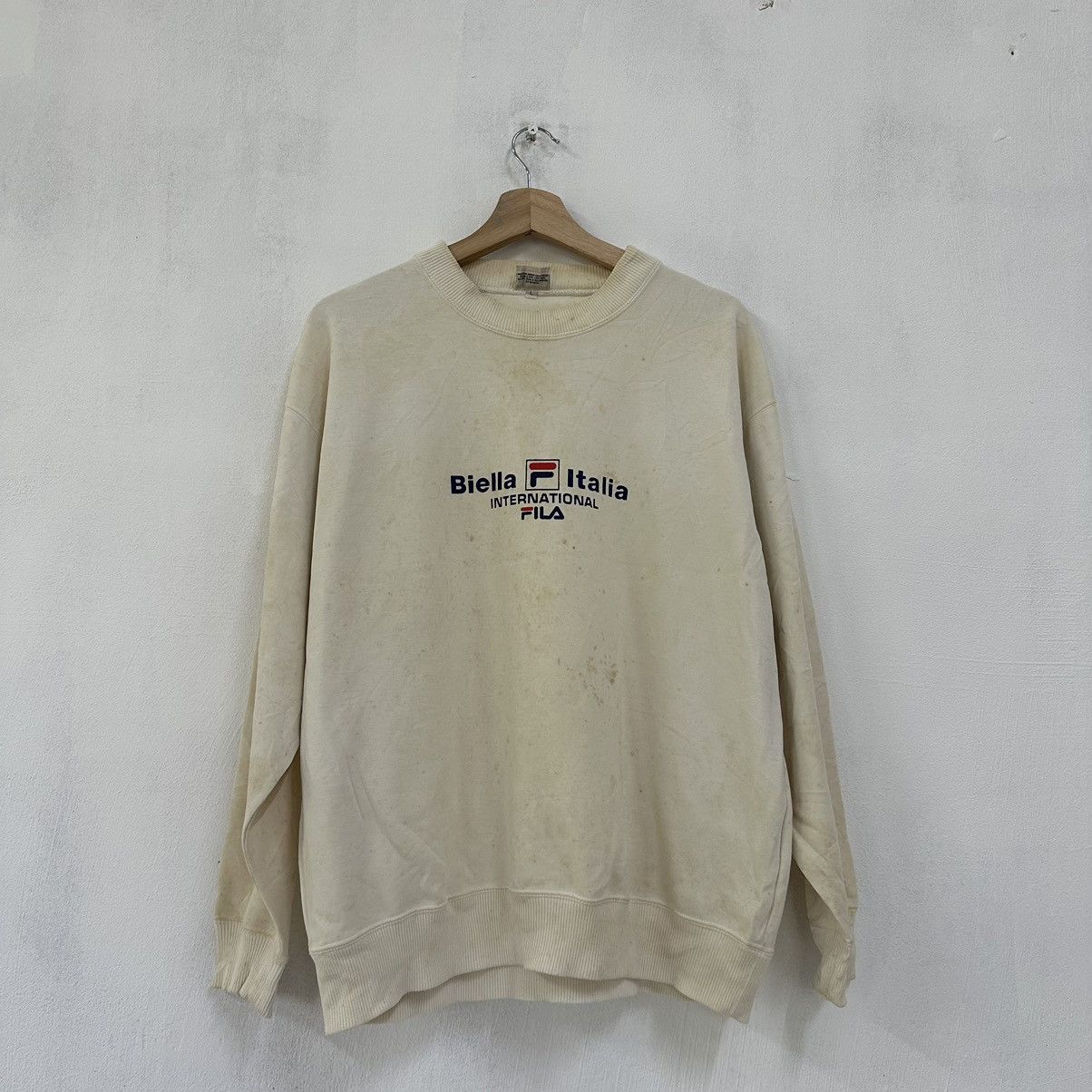 Vintage Fila Sweatshirt Biels Italia Rare Design