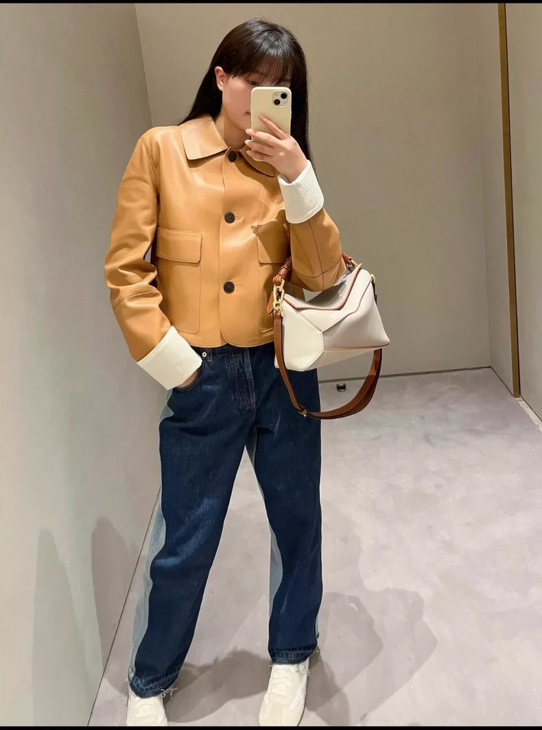 Loewe LOEWE Thin leather coat Size XXS / US 00 / IT 34 - 1 Thumbnail