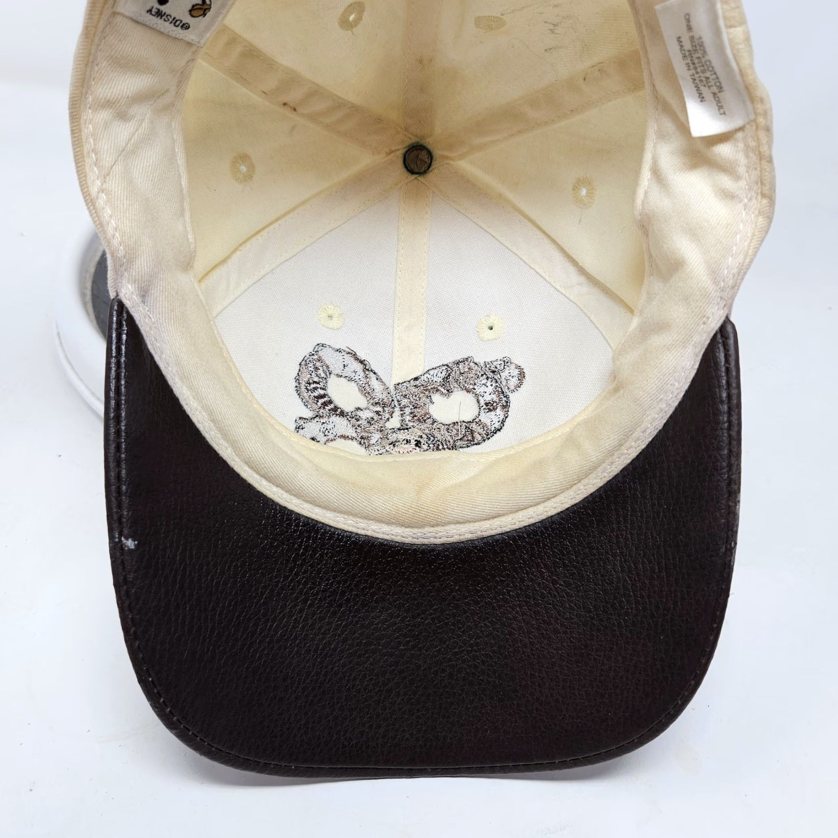 Disney VINTAGE Disney Animal Kingdom Hat Cap Strap Back Embroidered Mens Theme Park 90s Canvas Cotton Beige Adjustable Boys? Size US M / EU 48-50 / 2 - 6 Thumbnail